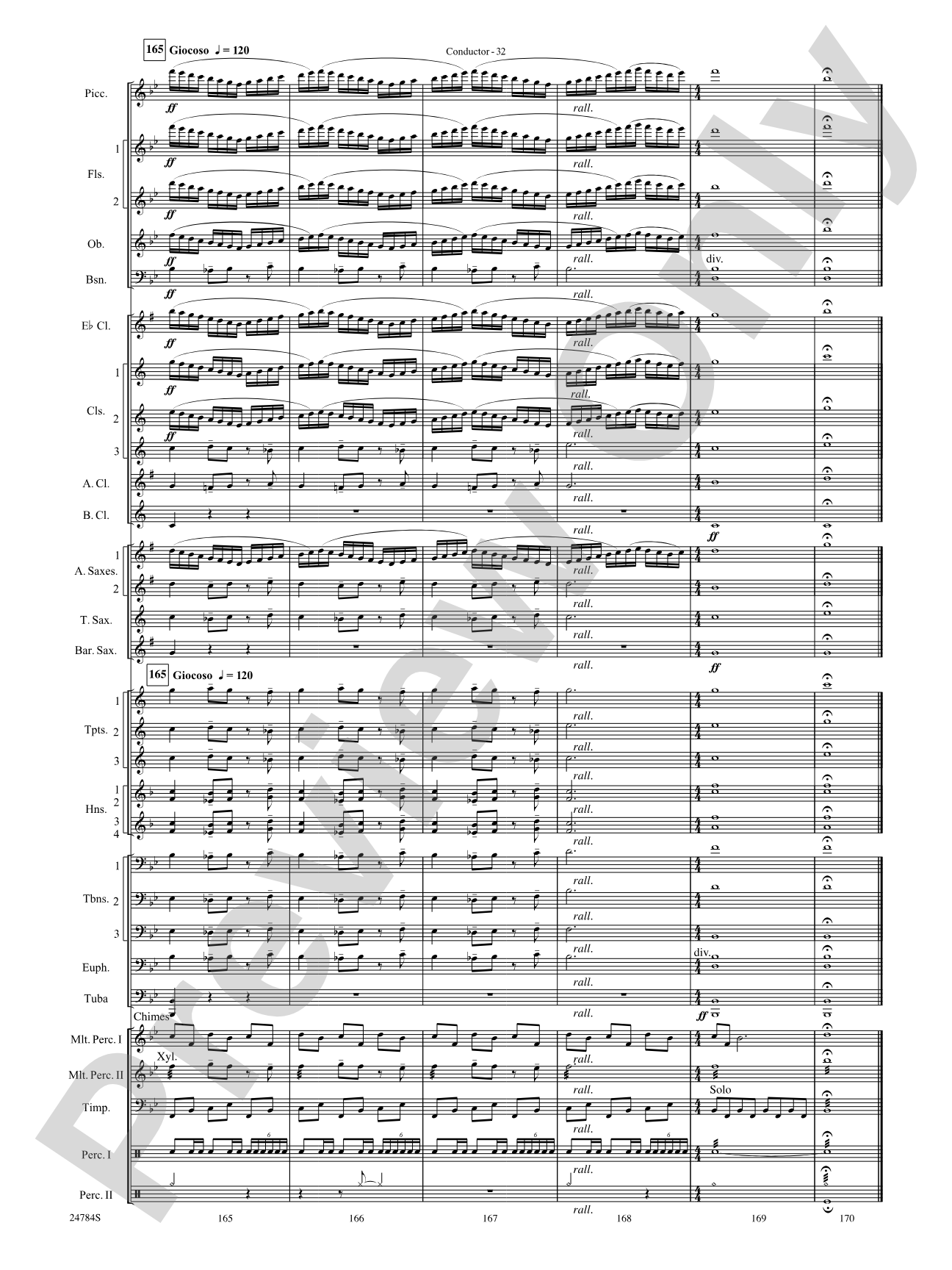 Heritage: Concert Band Conductor Score & Parts