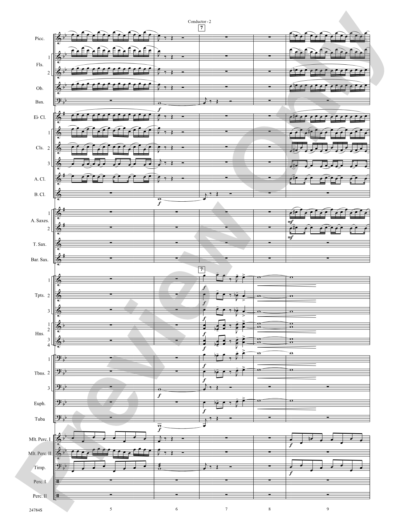 Heritage: Concert Band Conductor Score & Parts