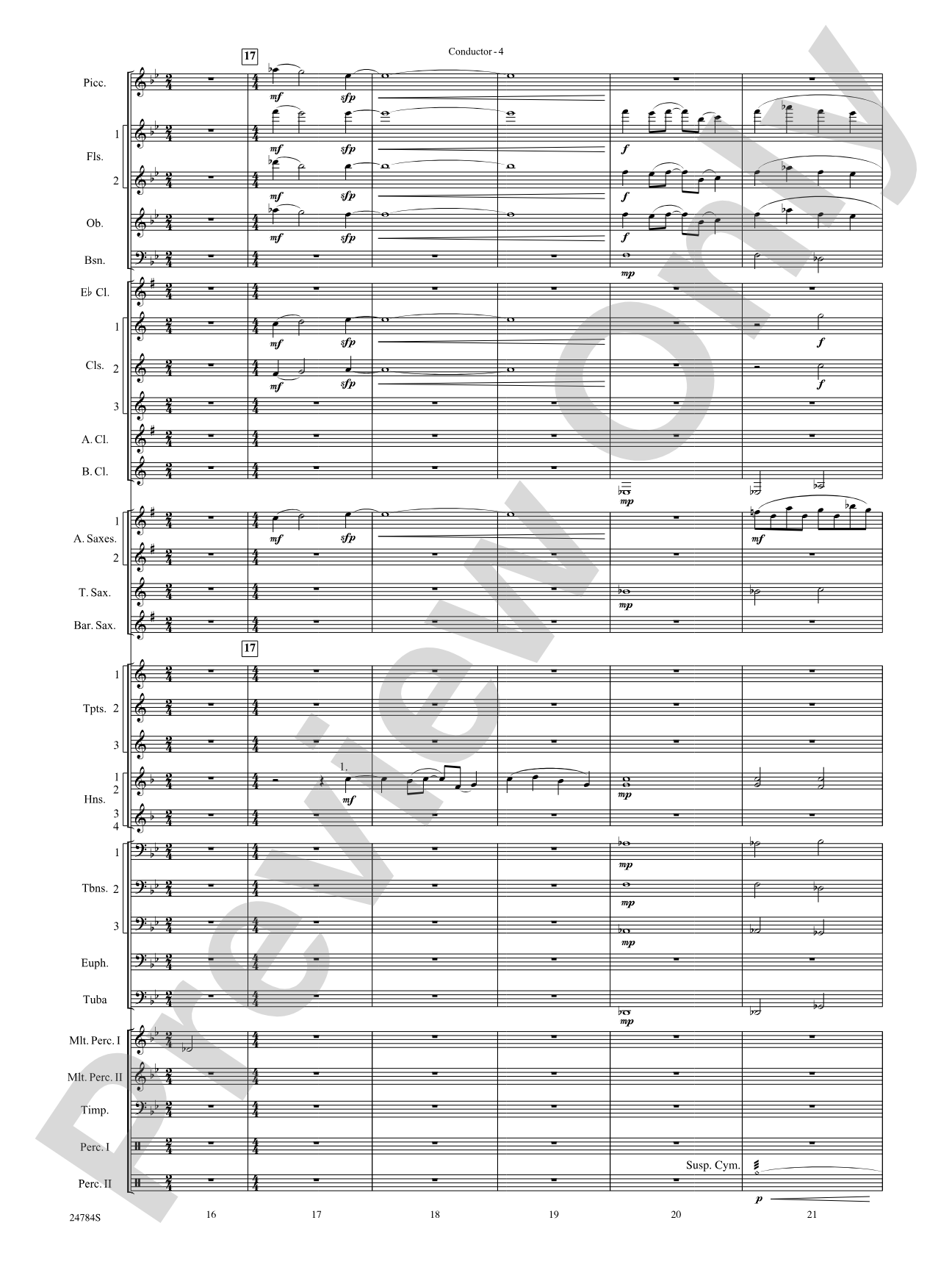 Heritage: Concert Band Conductor Score & Parts