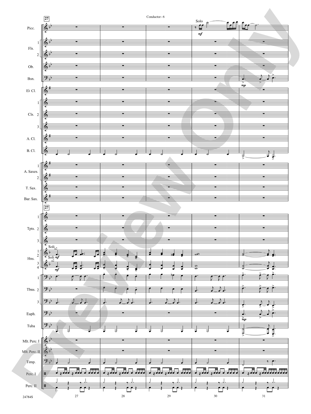 Heritage: Concert Band Conductor Score & Parts