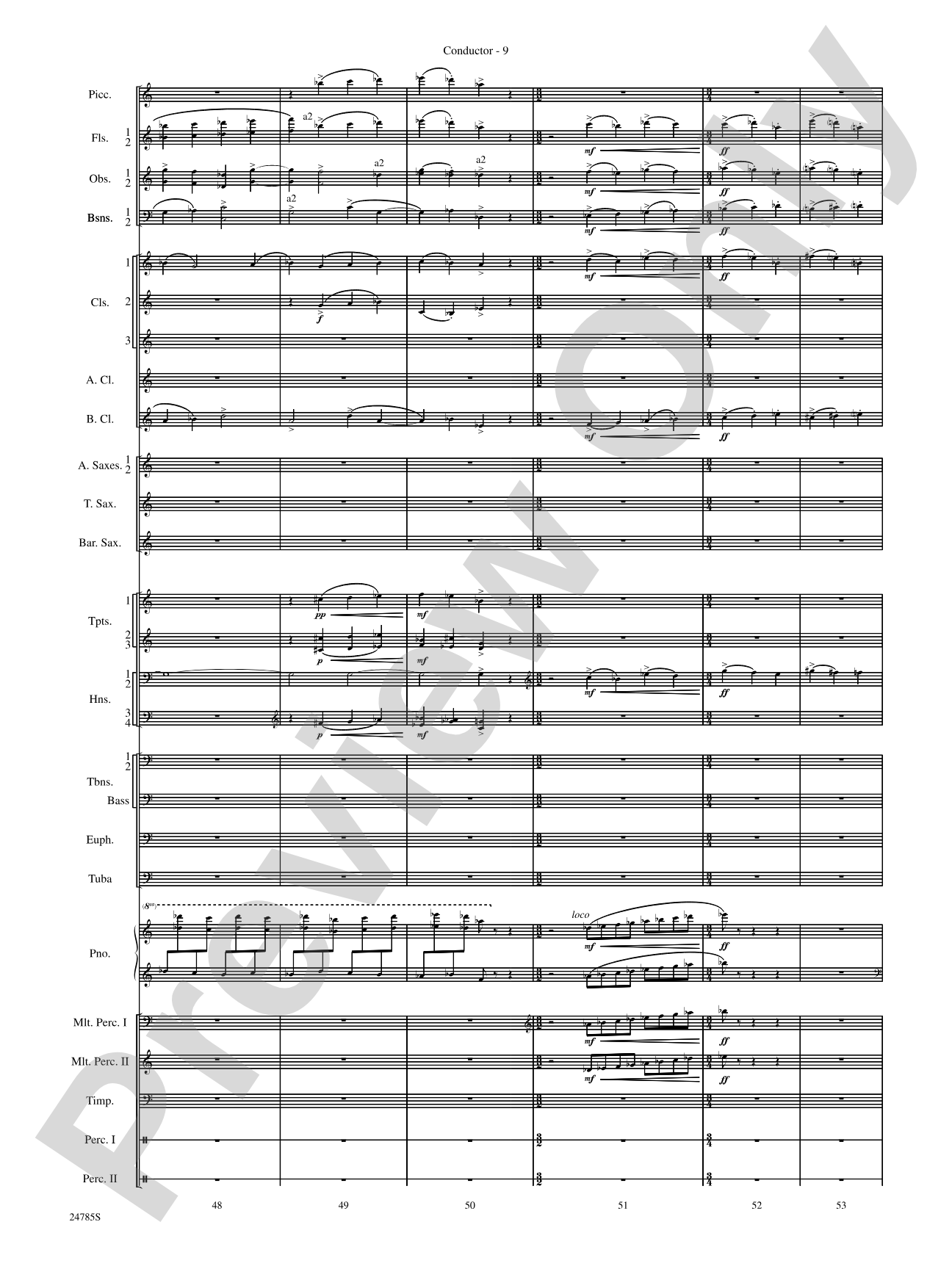 Frolicking Winds (from Symphonic Dance): Concert Band Conductor Score & Parts