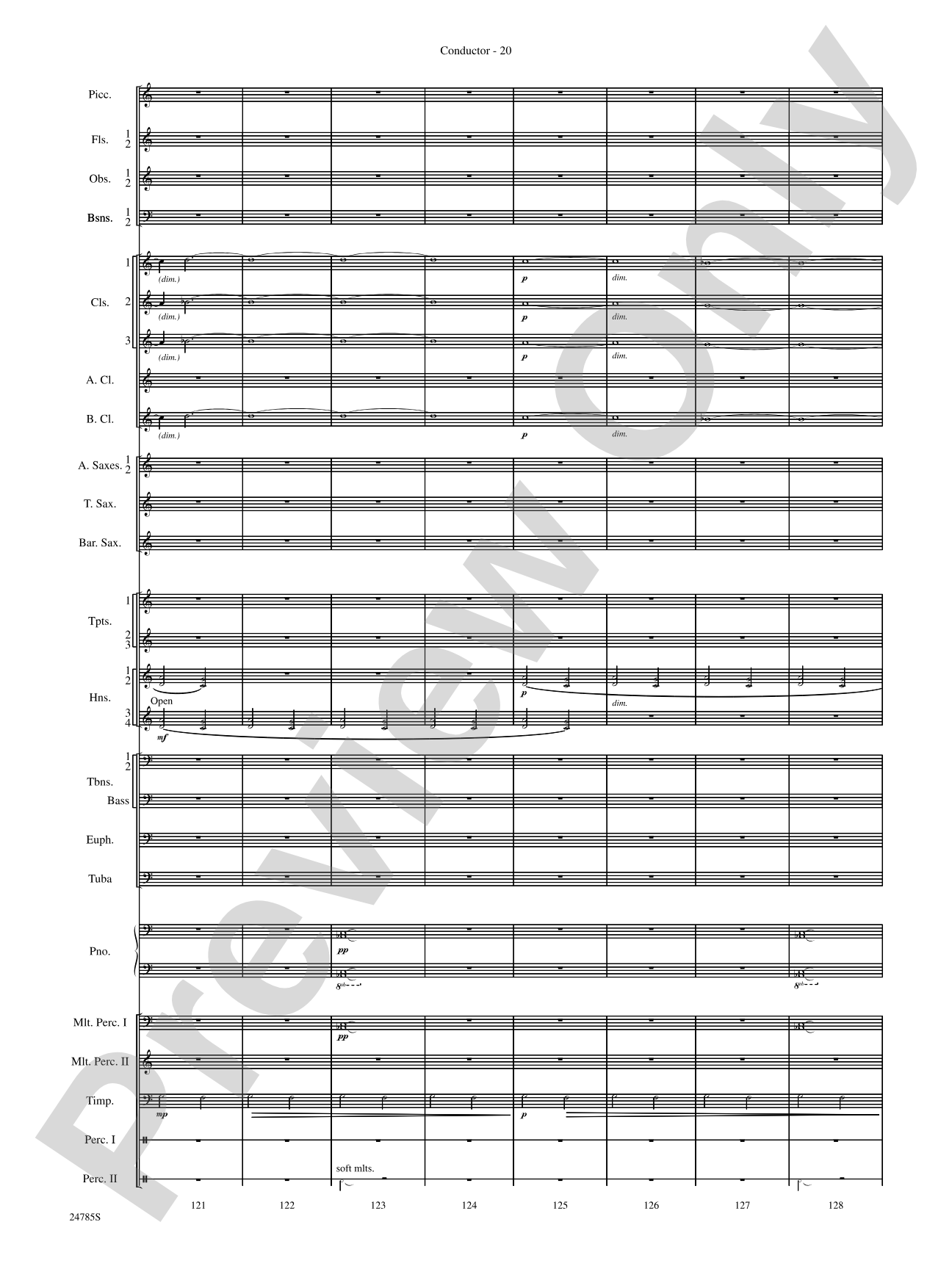 Frolicking Winds (from Symphonic Dance): Concert Band Conductor Score & Parts