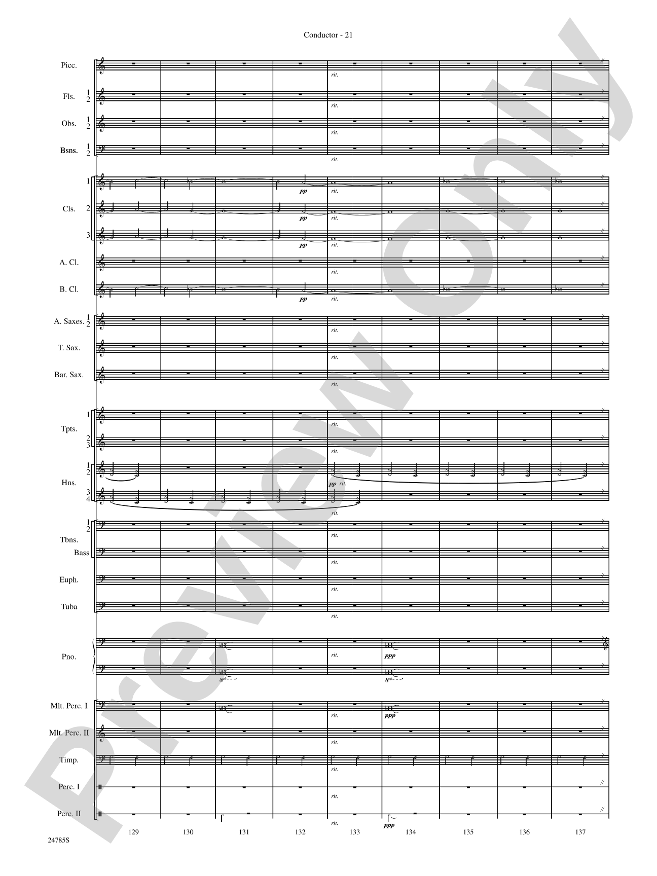 Frolicking Winds (from Symphonic Dance): Concert Band Conductor Score & Parts
