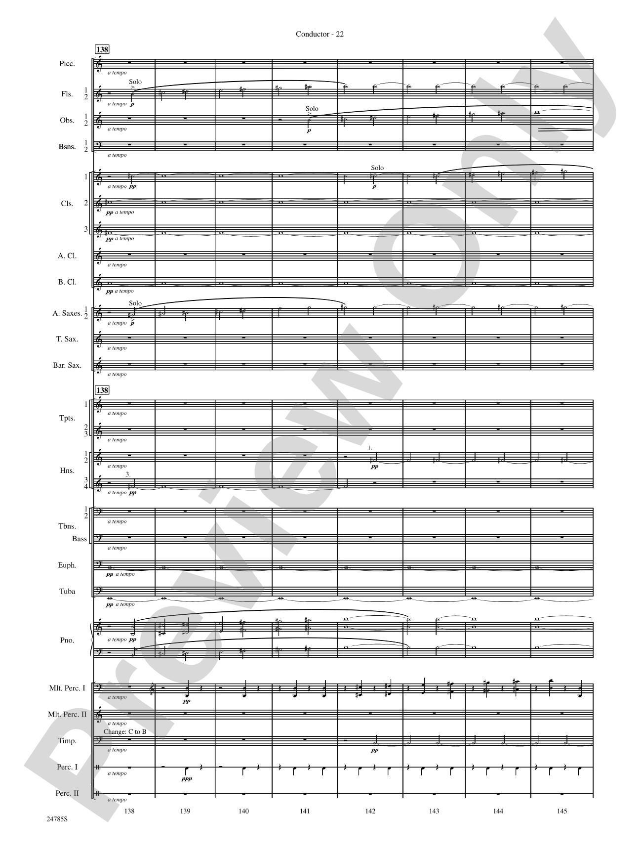 Frolicking Winds (from Symphonic Dance): Concert Band Conductor Score & Parts