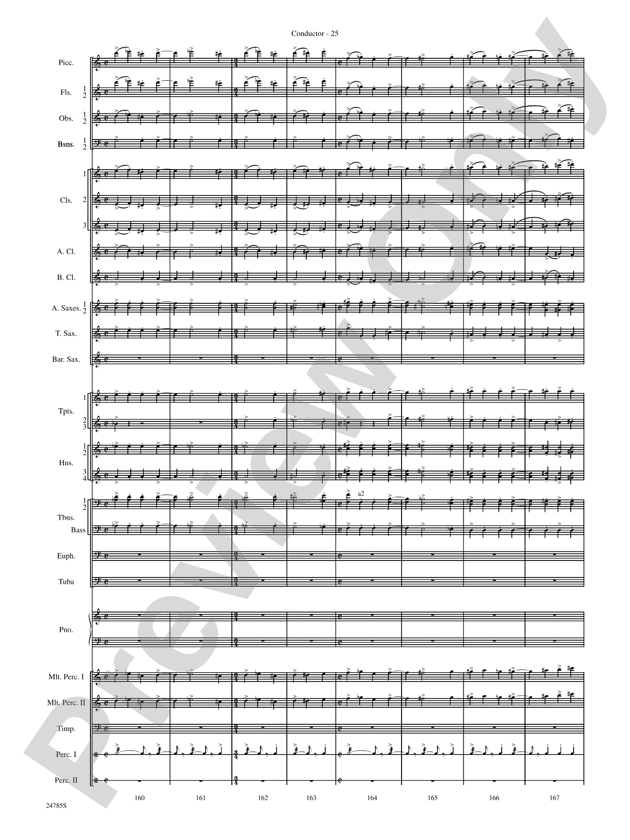 Frolicking Winds (from Symphonic Dance): Concert Band Conductor Score & Parts