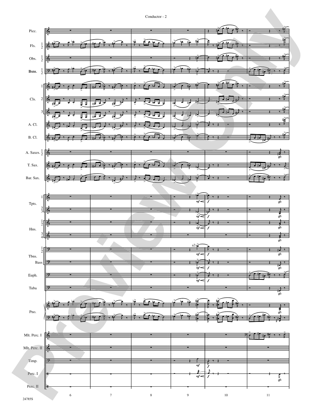 Frolicking Winds (from Symphonic Dance): Concert Band Conductor Score & Parts