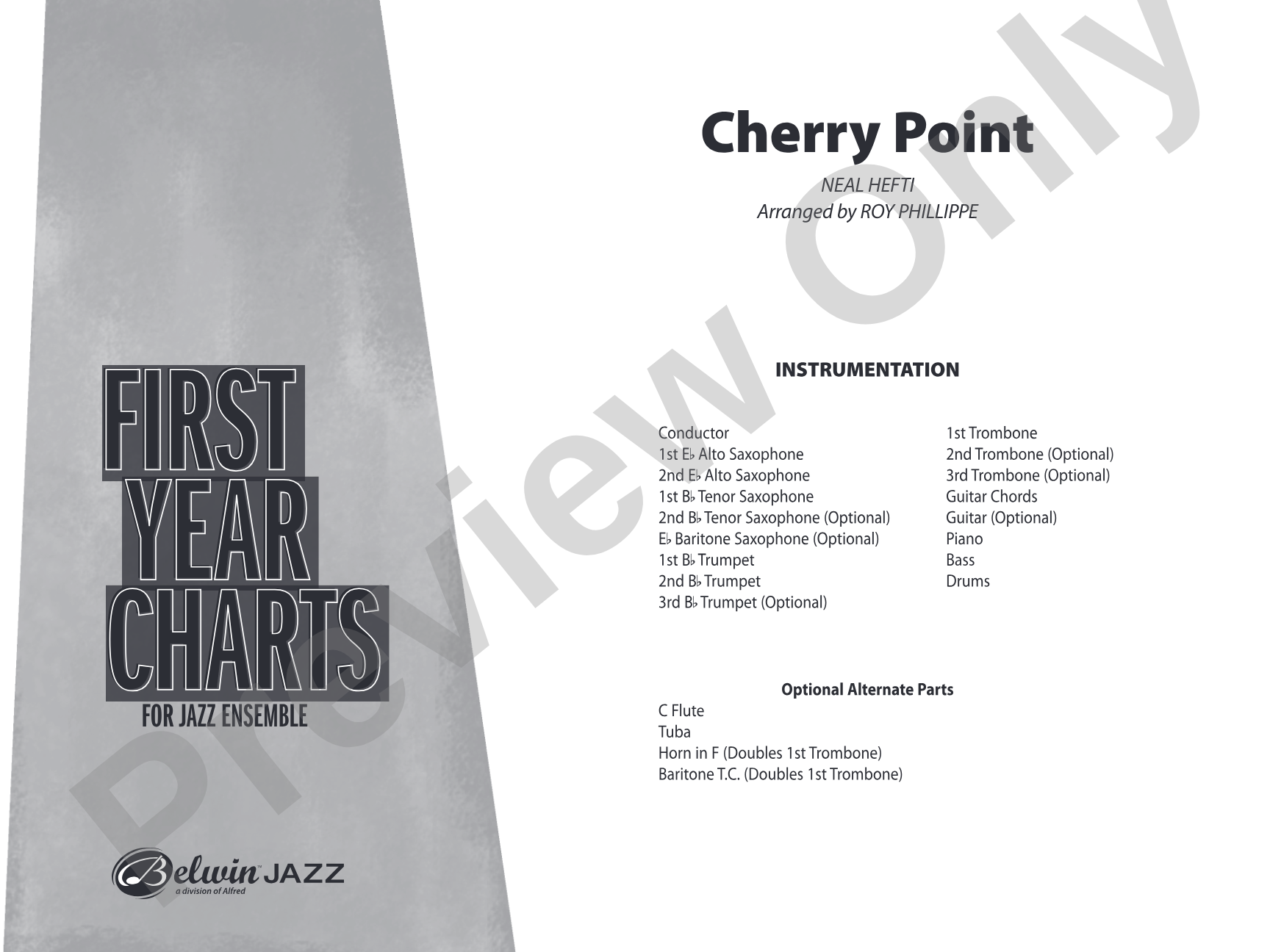 Cherry Point: Jazz Ensemble Conductor Score & Parts