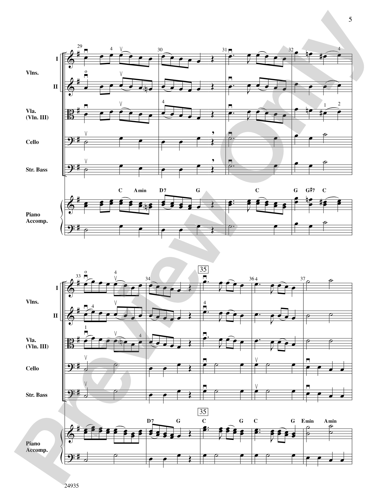 A Mozart Mix: String Orchestra Conductor Score & Parts