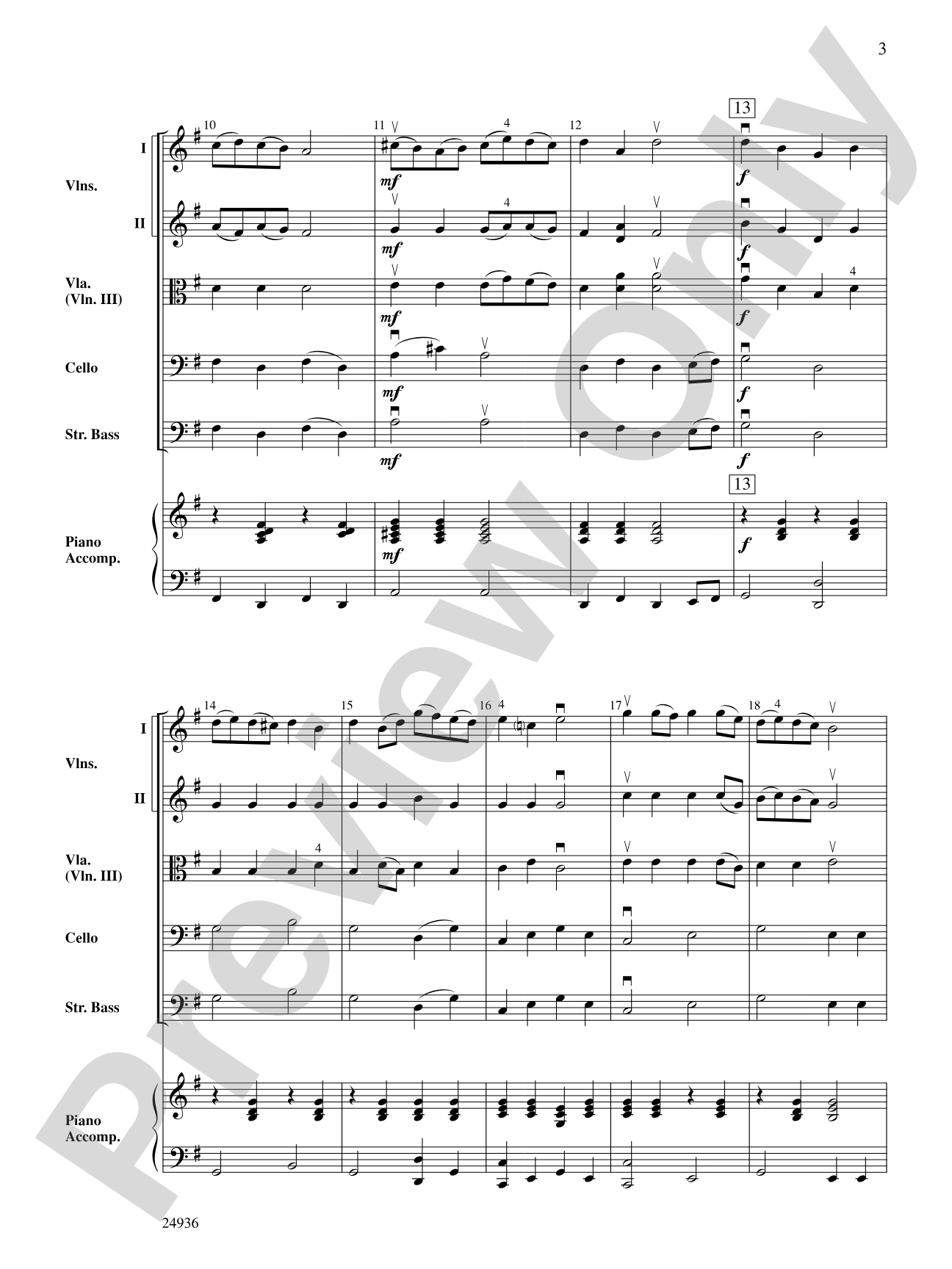 Blue Heron: String Orchestra Conductor Score & Parts