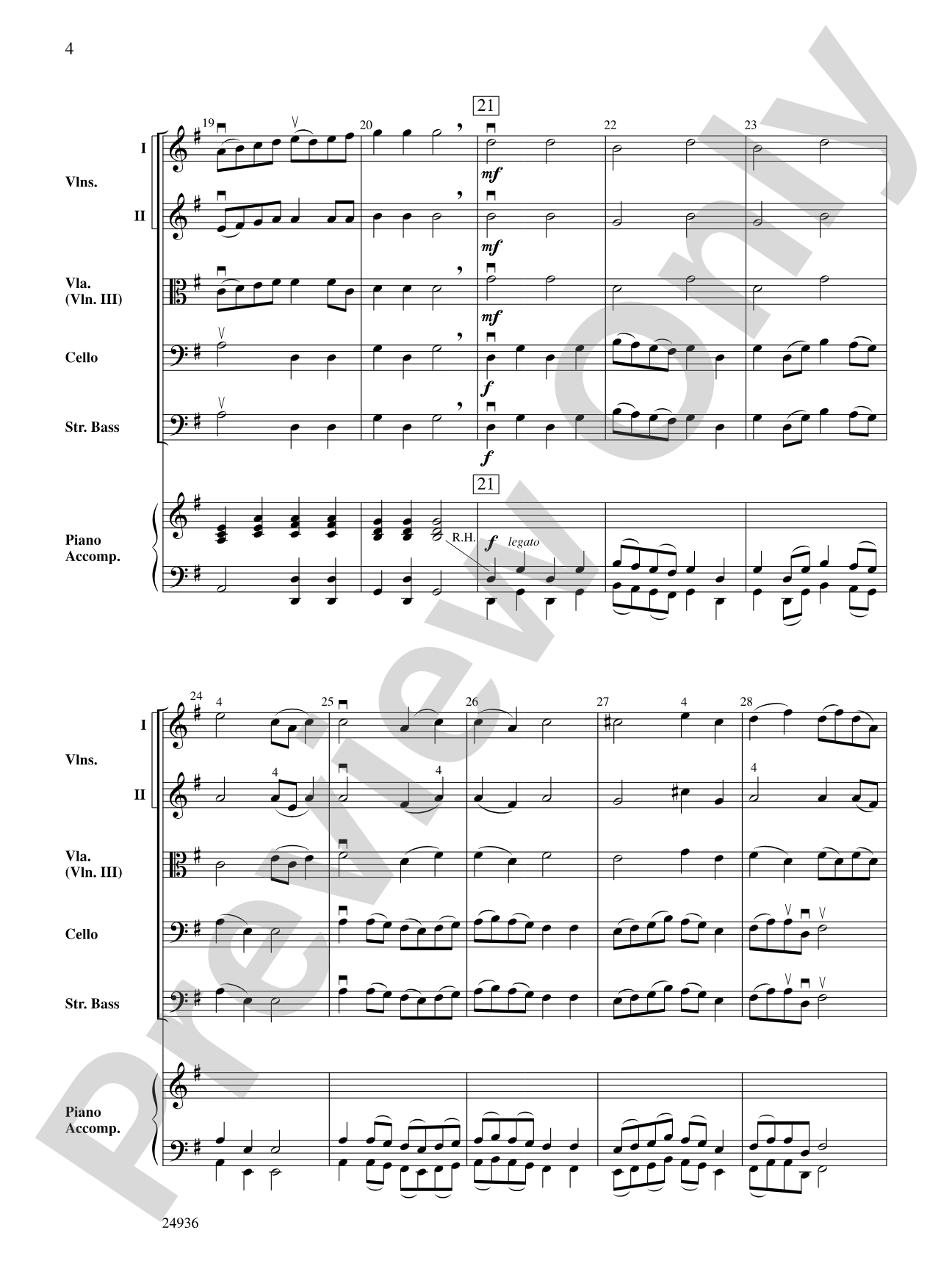 Blue Heron: String Orchestra Conductor Score & Parts