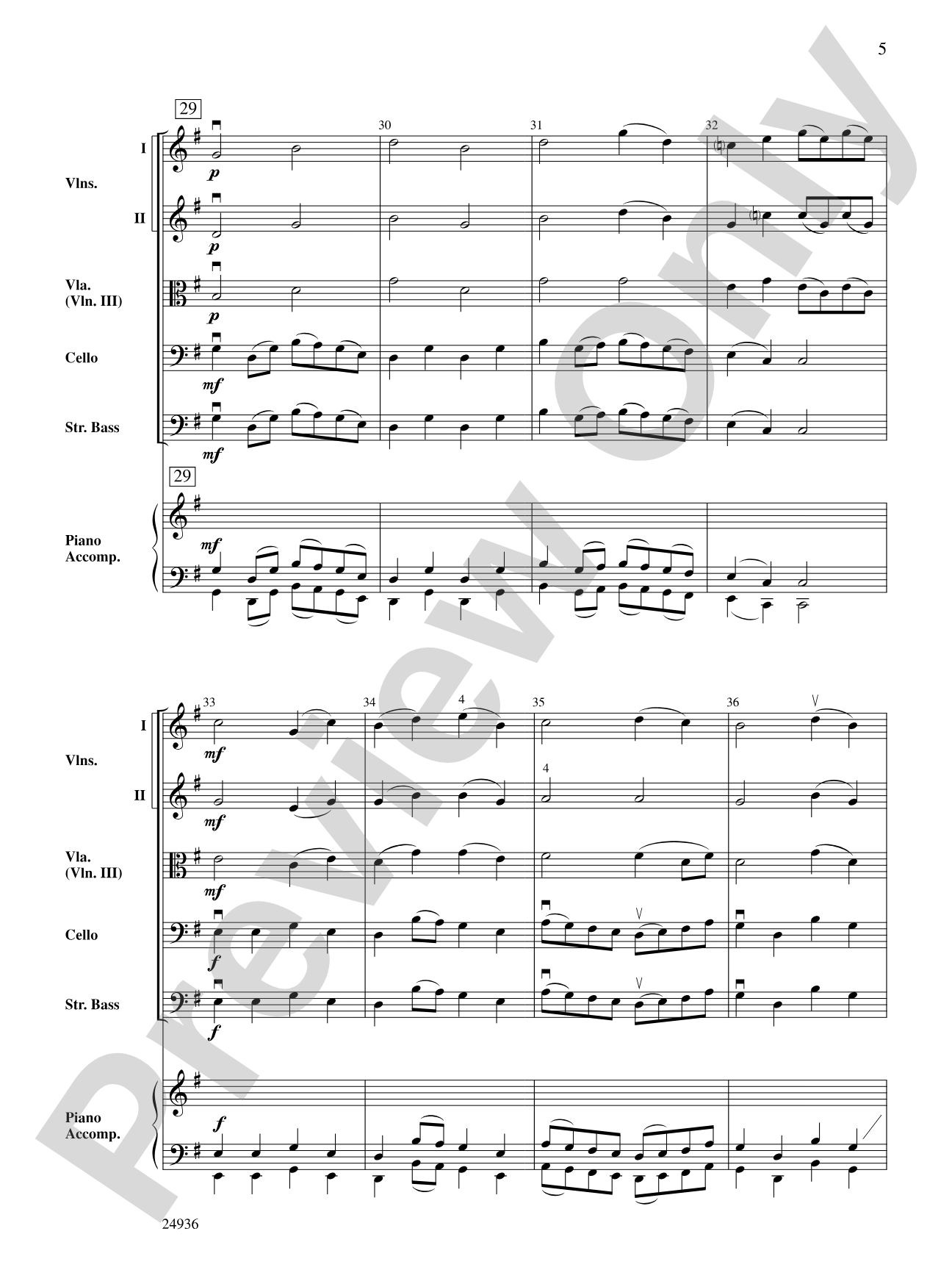 Blue Heron: String Orchestra Conductor Score & Parts