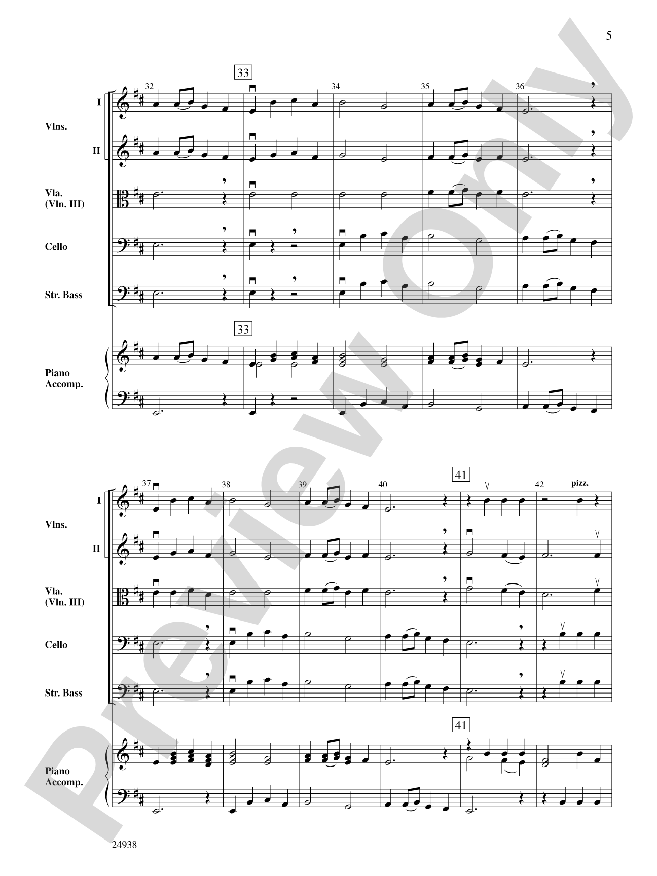 A French Noel: String Orchestra Conductor Score & Parts