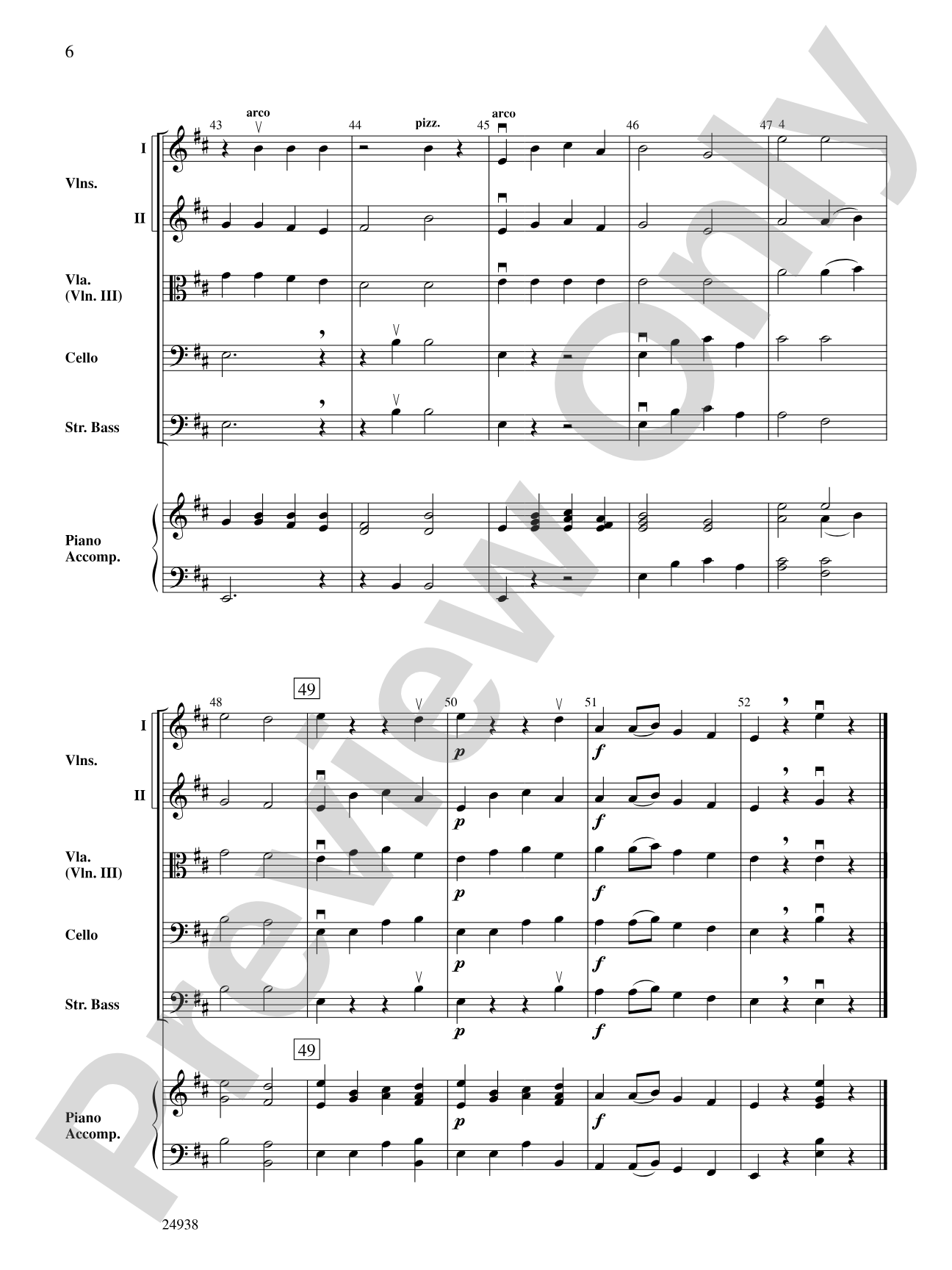 A French Noel: String Orchestra Conductor Score & Parts