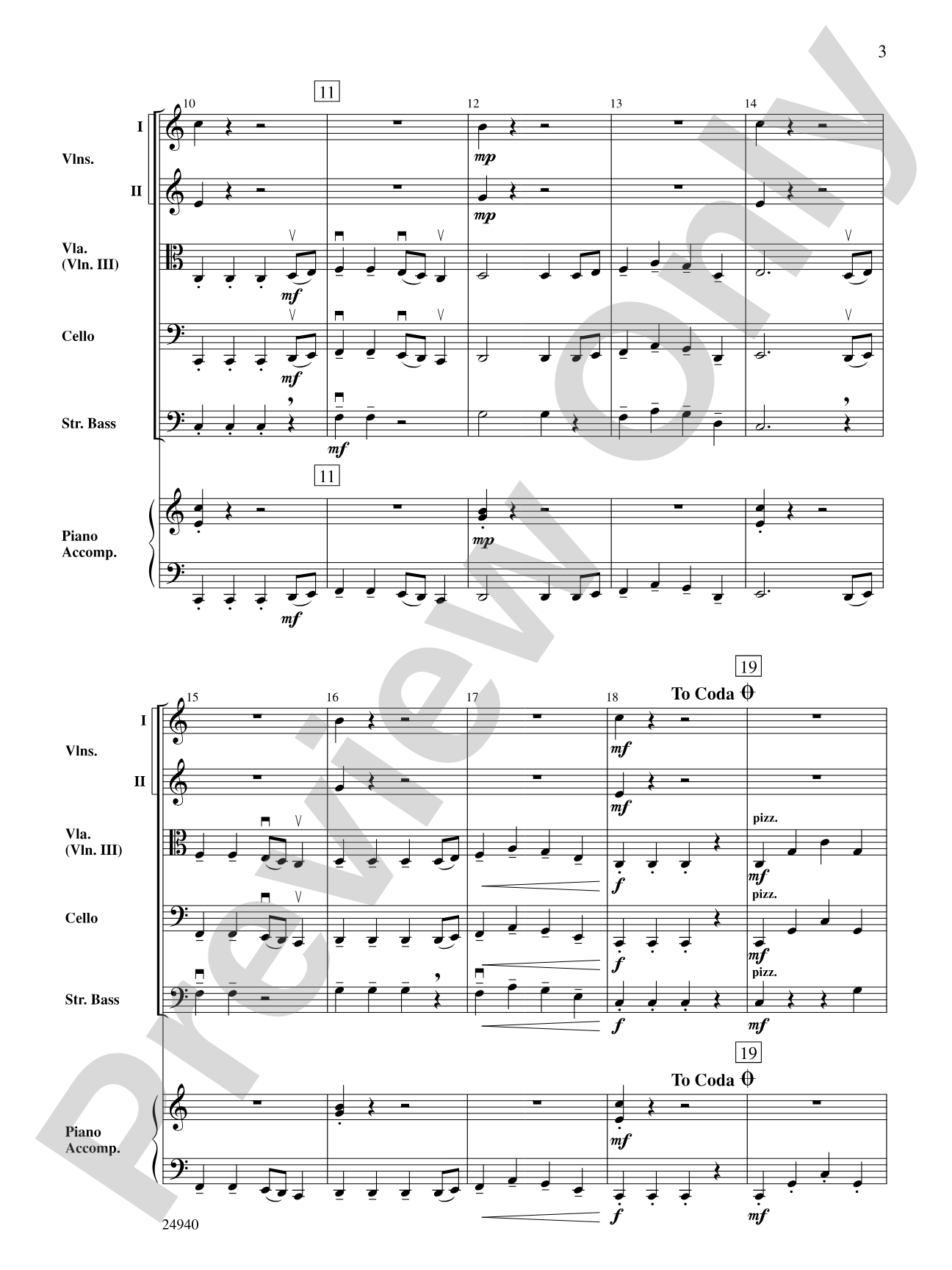 Subterranean Dance: String Orchestra Conductor Score & Parts