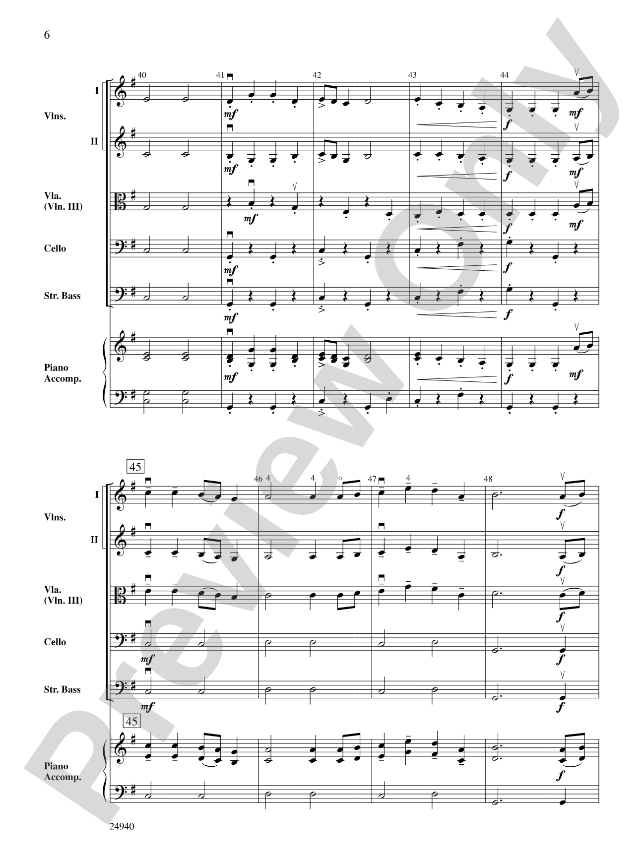 Subterranean Dance: String Orchestra Conductor Score & Parts