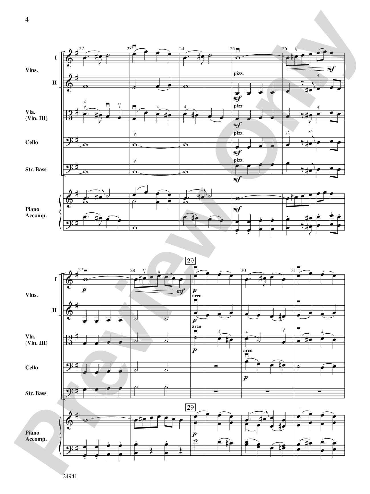 Little Russian March (from Symphony No. 2): String Orchestra Conductor Score & Parts