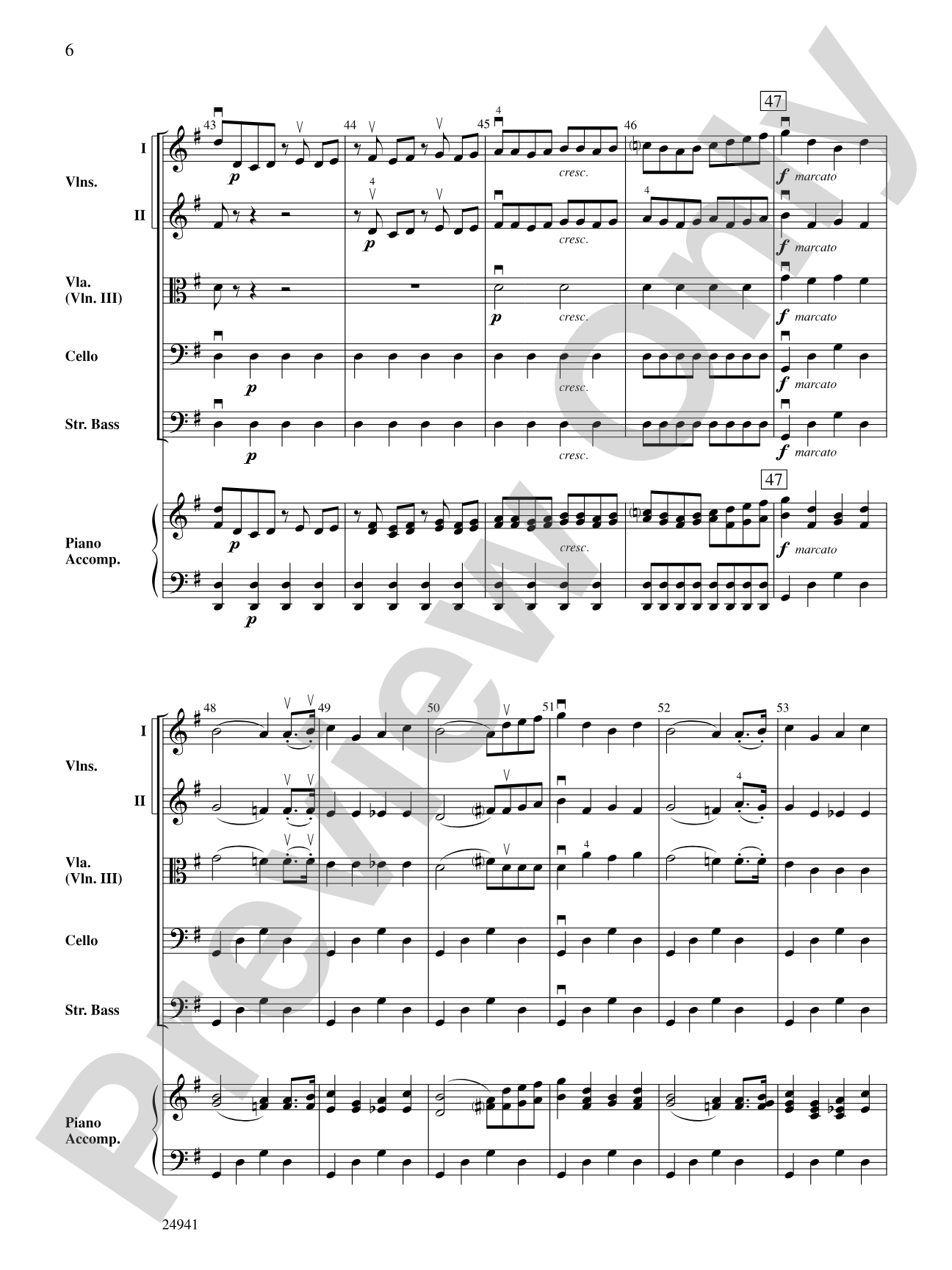 Little Russian March (from Symphony No. 2): String Orchestra Conductor Score & Parts