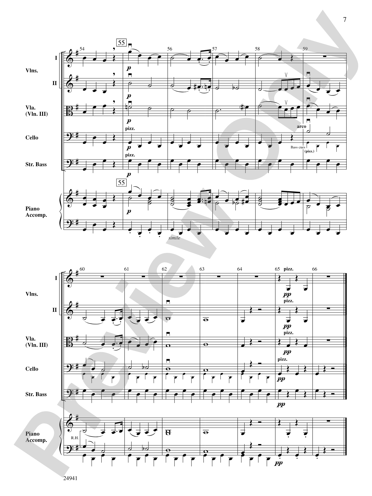 Little Russian March (from Symphony No. 2): String Orchestra Conductor Score & Parts