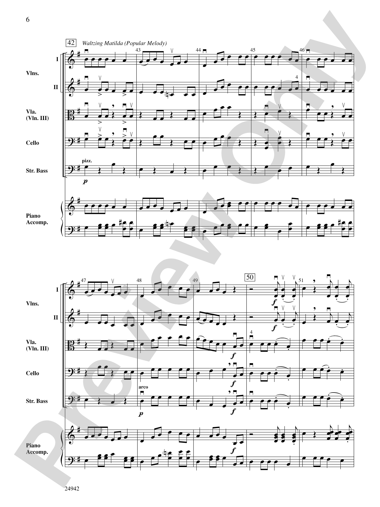 Fiddles Down Under: String Orchestra Conductor Score & Parts