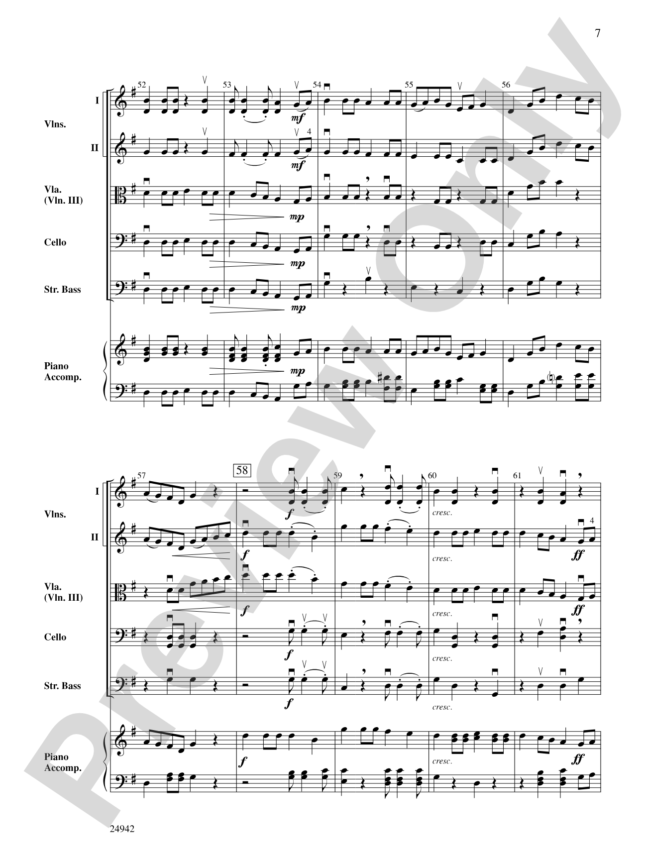 Fiddles Down Under: String Orchestra Conductor Score & Parts