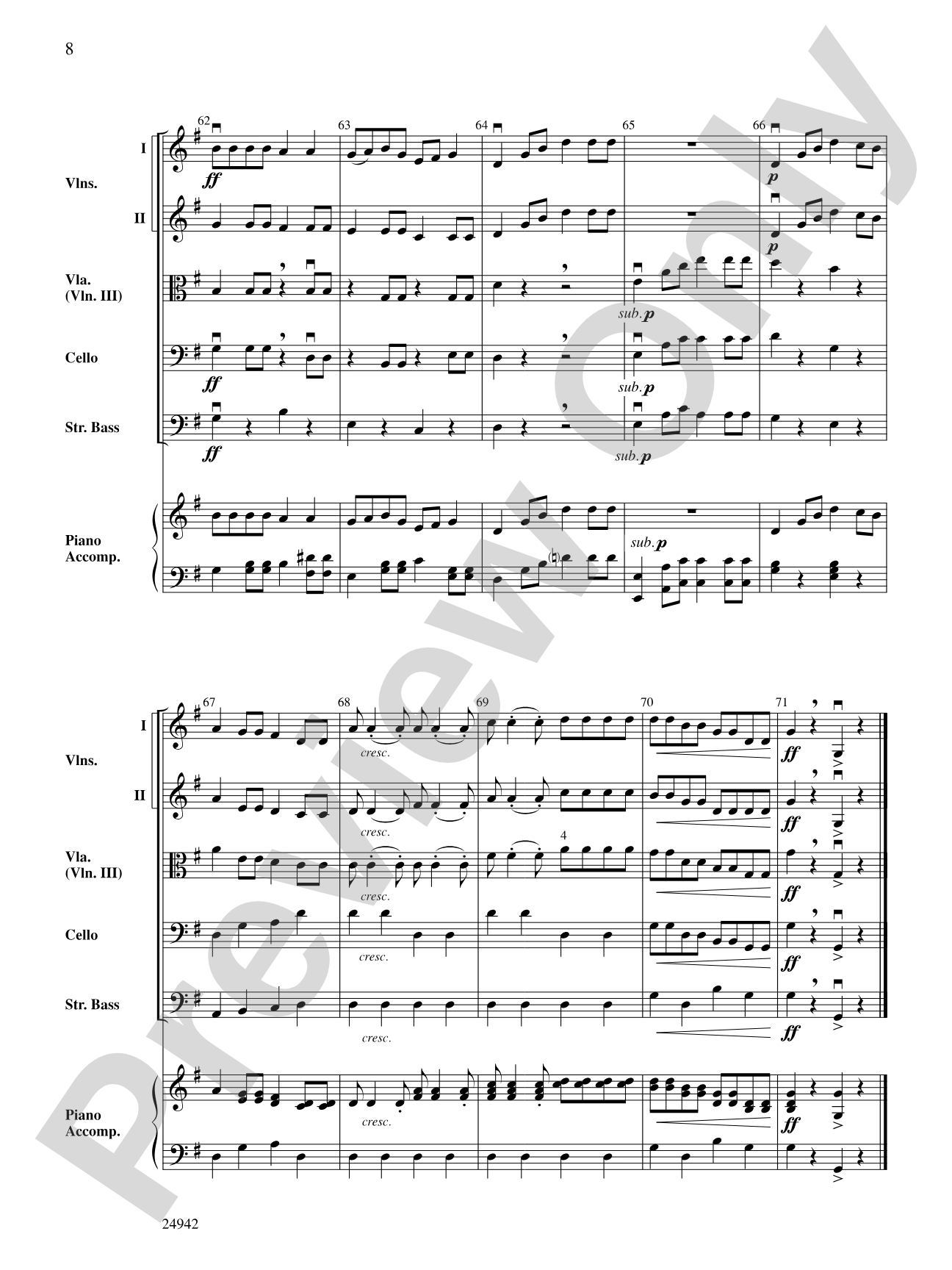 Fiddles Down Under: String Orchestra Conductor Score & Parts