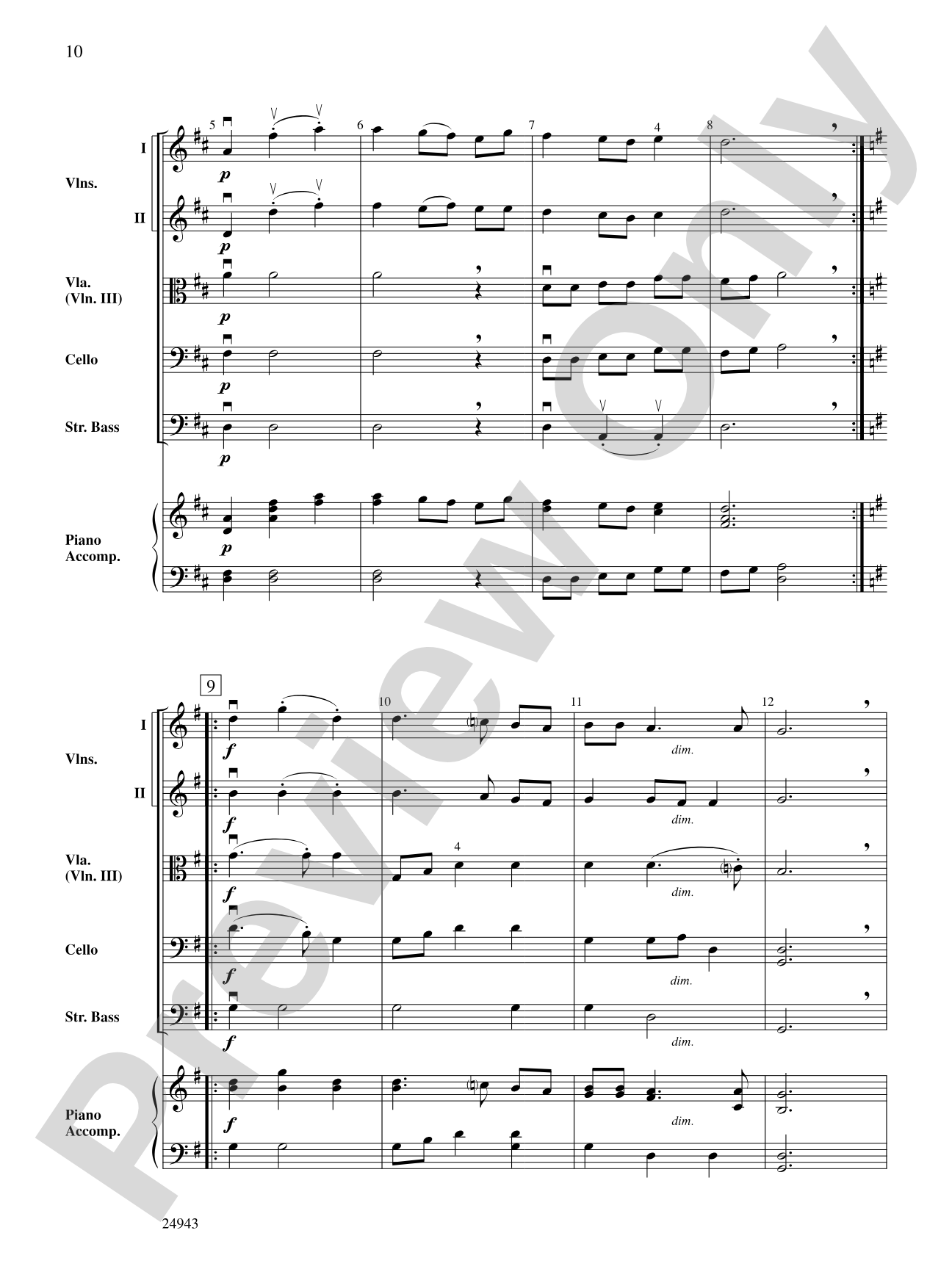 Musik of Shakespeare's Daye: String Orchestra Conductor Score & Parts