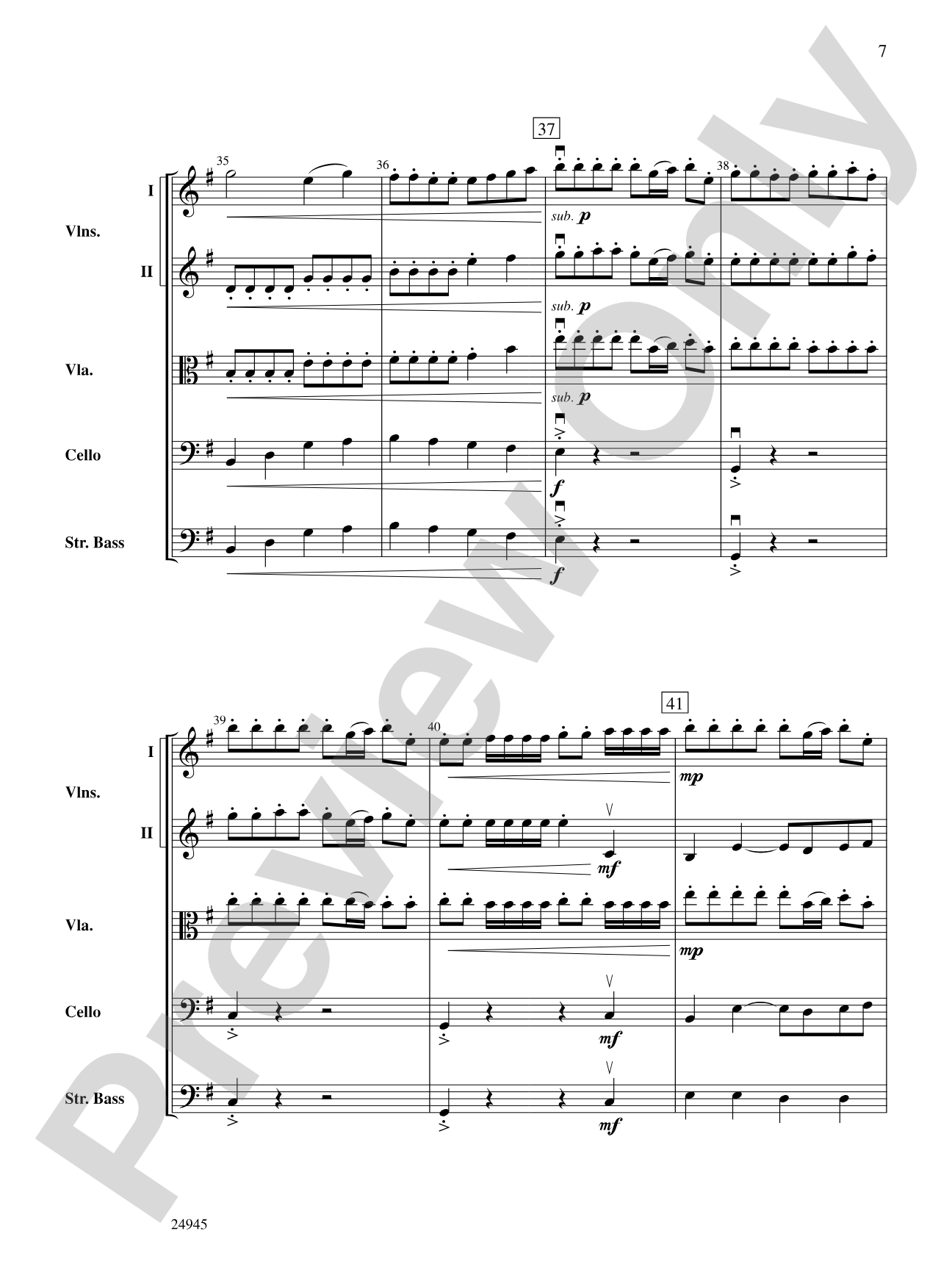 Avatar: String Orchestra Conductor Score & Parts