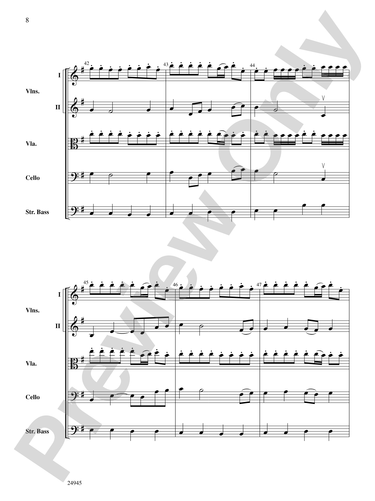 Avatar: String Orchestra Conductor Score & Parts