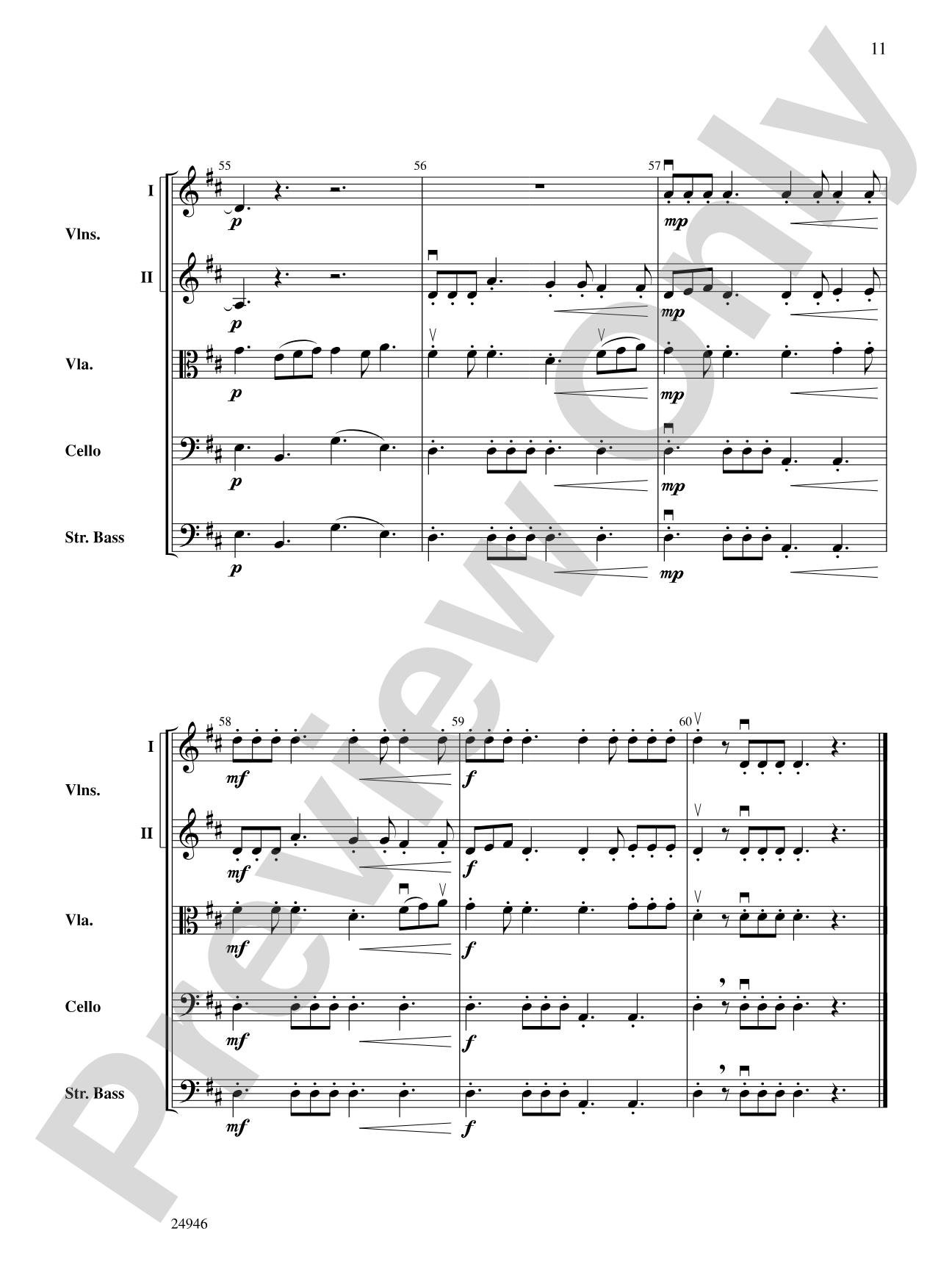 Unbridled: String Orchestra Conductor Score & Parts