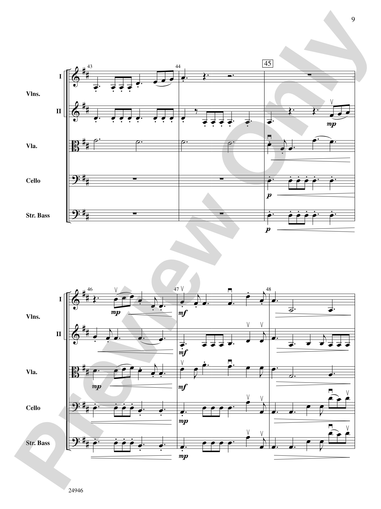 Unbridled: String Orchestra Conductor Score & Parts