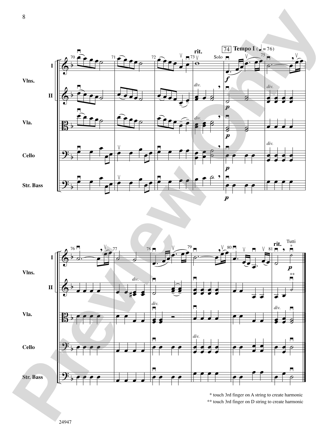 Moodscape: String Orchestra Conductor Score & Parts