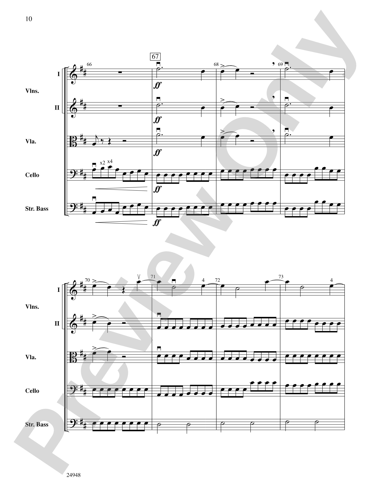 Avalanche: String Orchestra Conductor Score & Parts
