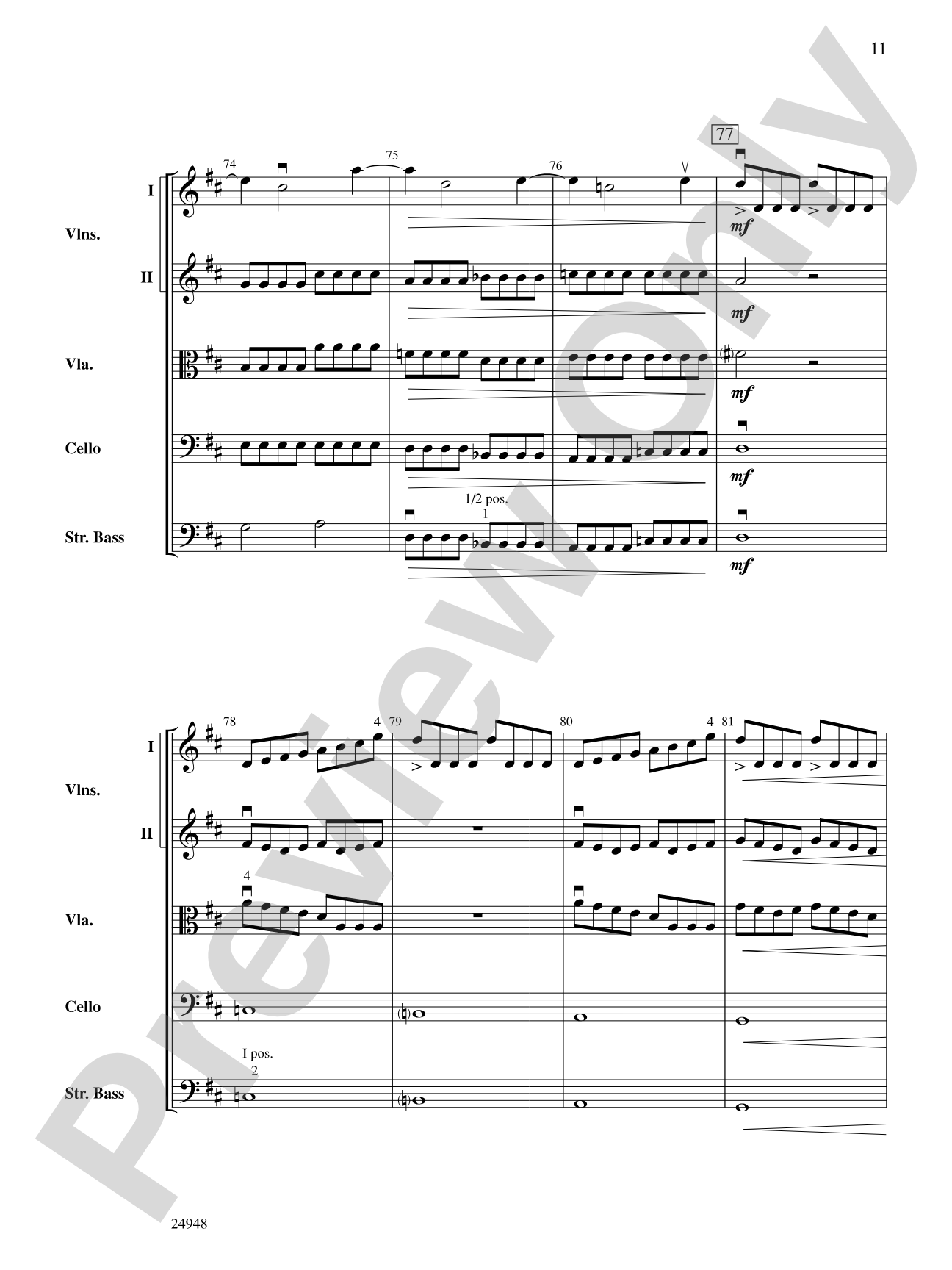 Avalanche: String Orchestra Conductor Score & Parts
