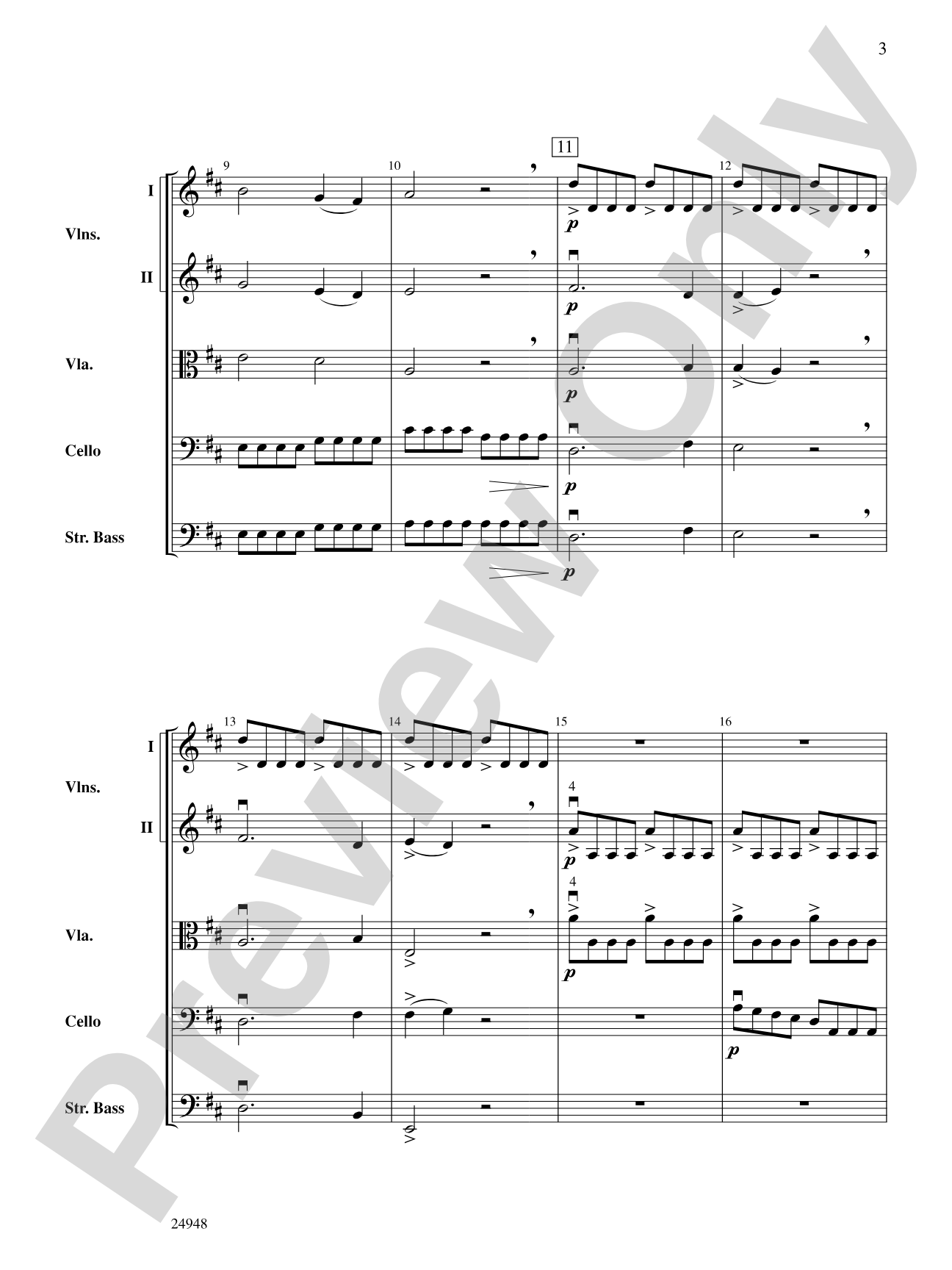 Avalanche: String Orchestra Conductor Score & Parts