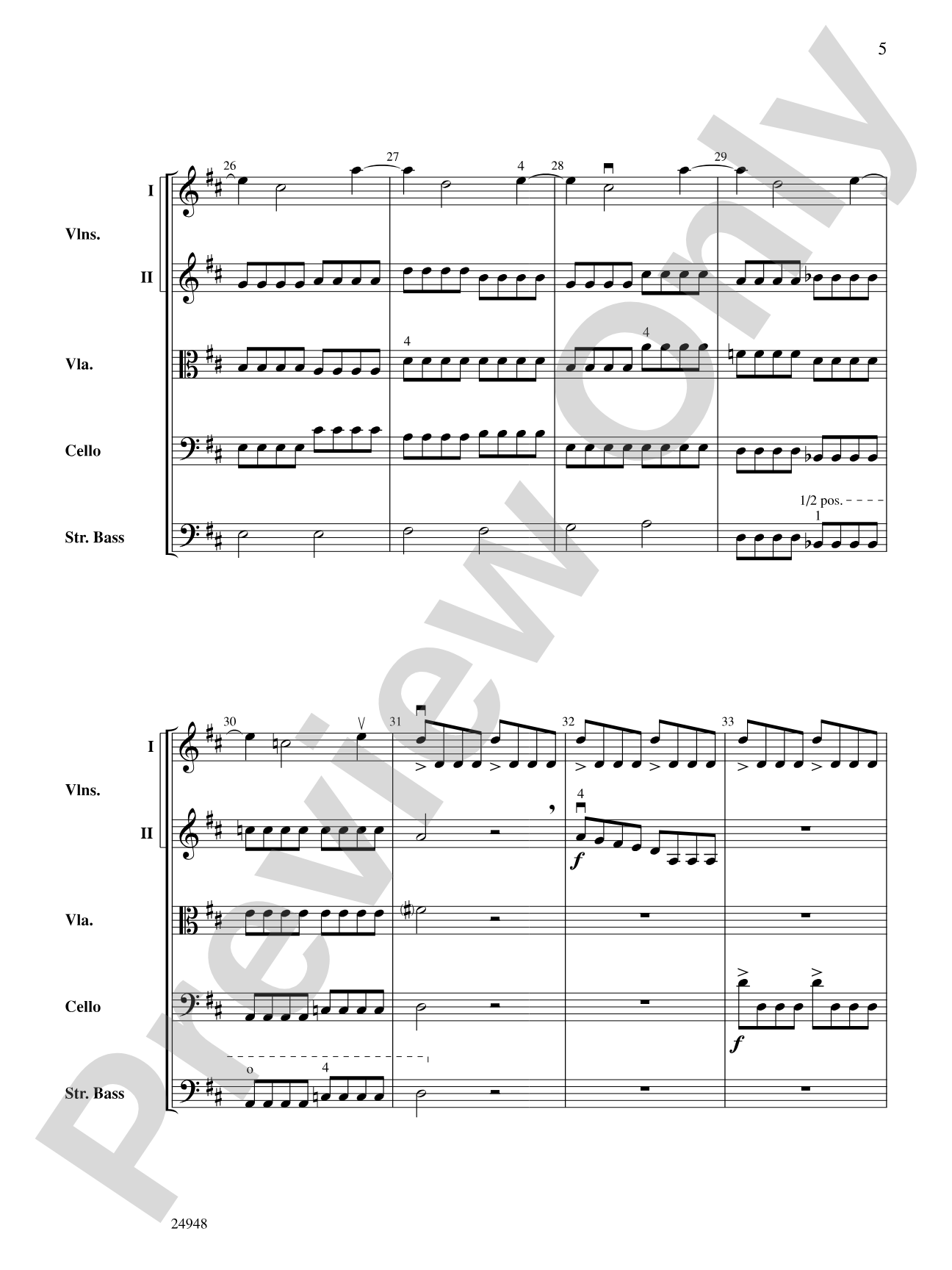 Avalanche: String Orchestra Conductor Score & Parts
