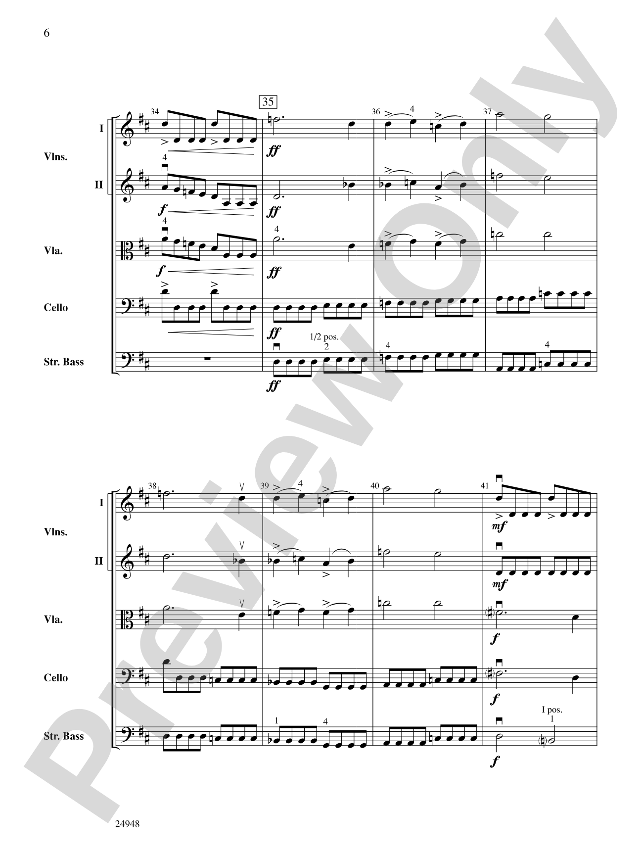 Avalanche: String Orchestra Conductor Score & Parts