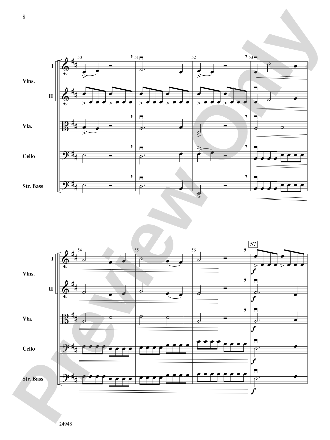 Avalanche: String Orchestra Conductor Score & Parts