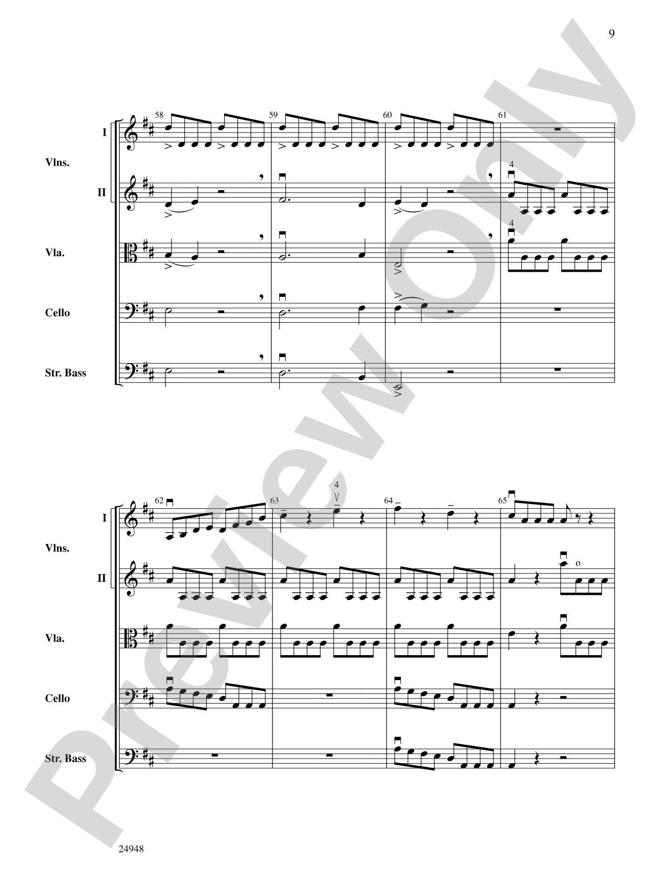 Avalanche: String Orchestra Conductor Score & Parts