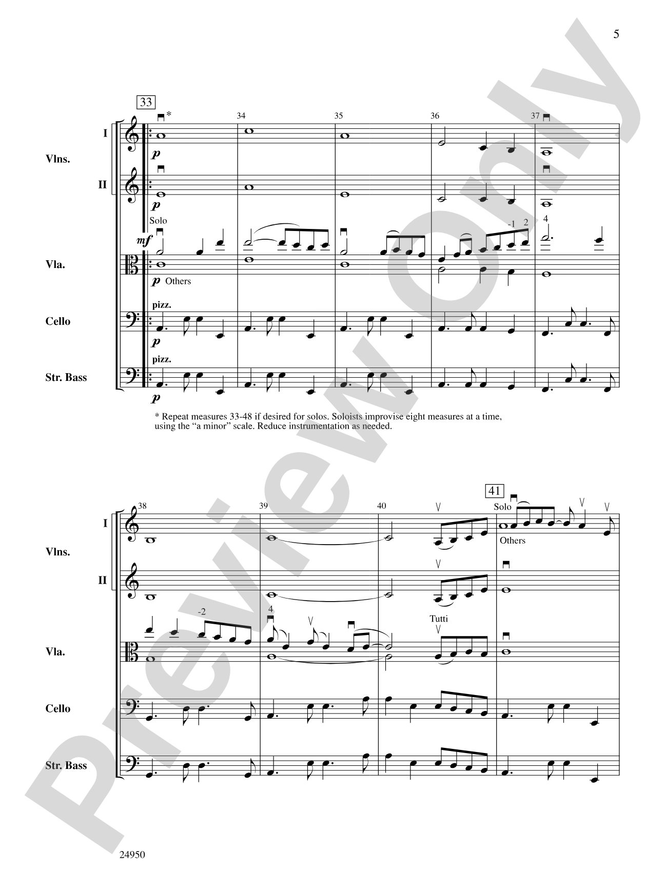 All the Pretty Little Horses: String Orchestra Conductor Score & Parts