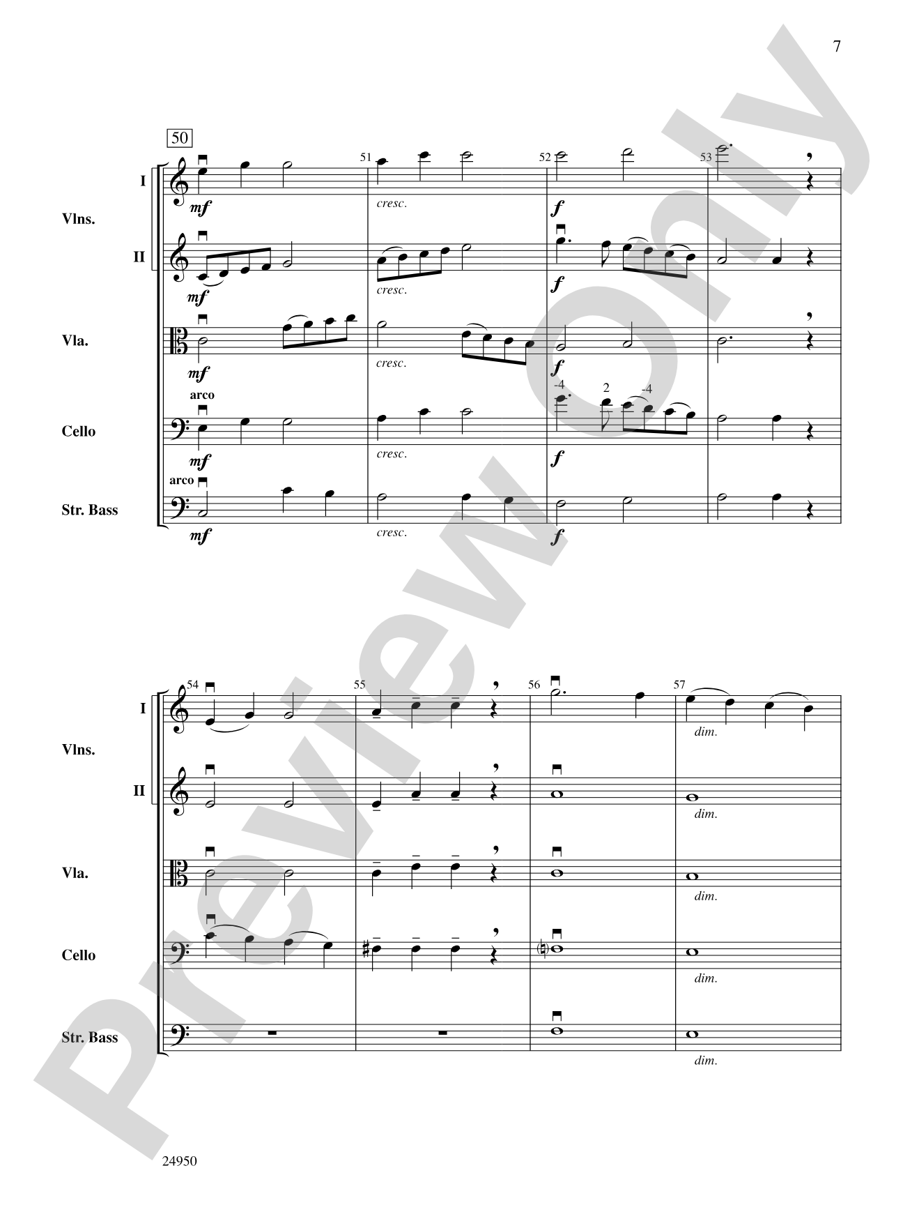 All the Pretty Little Horses: String Orchestra Conductor Score & Parts
