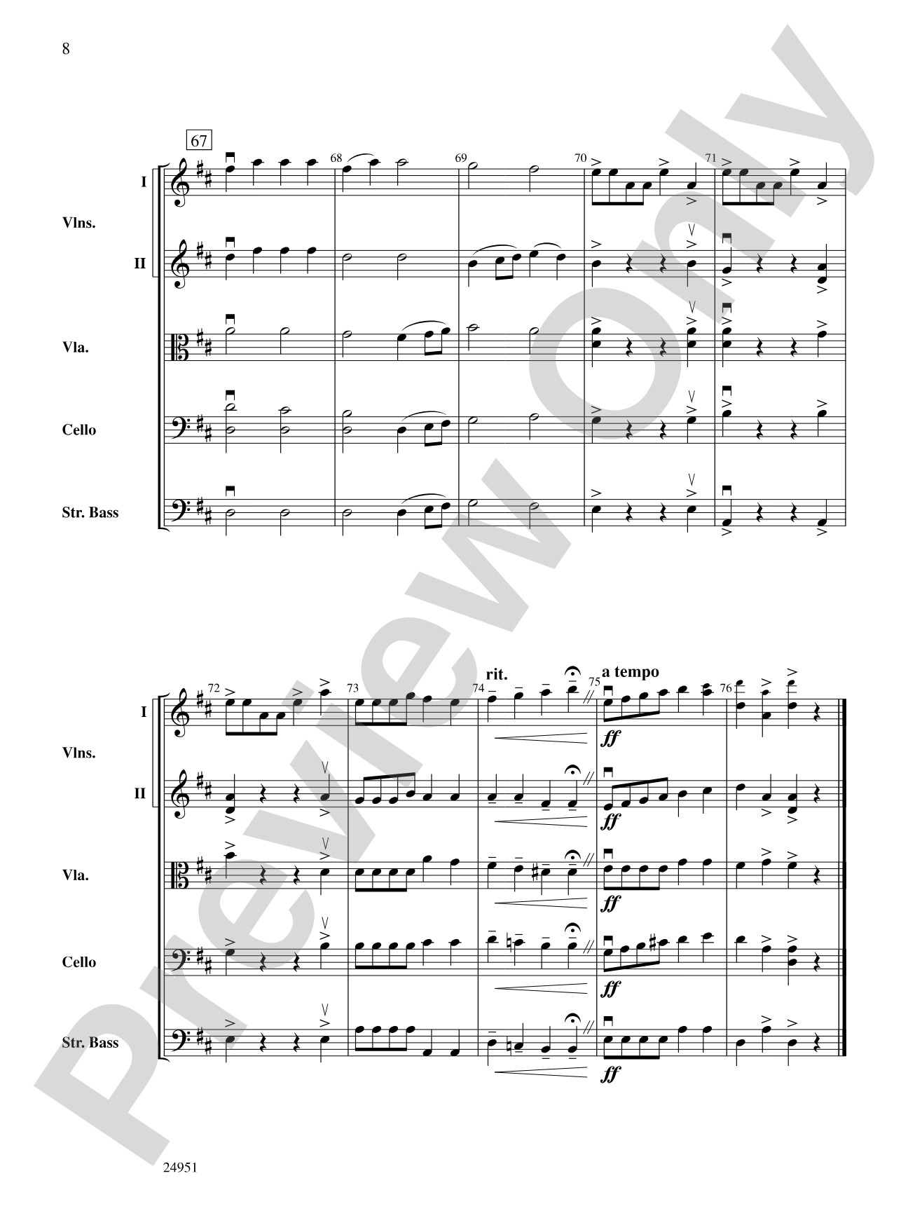Keemo Kymo: String Orchestra Conductor Score & Parts