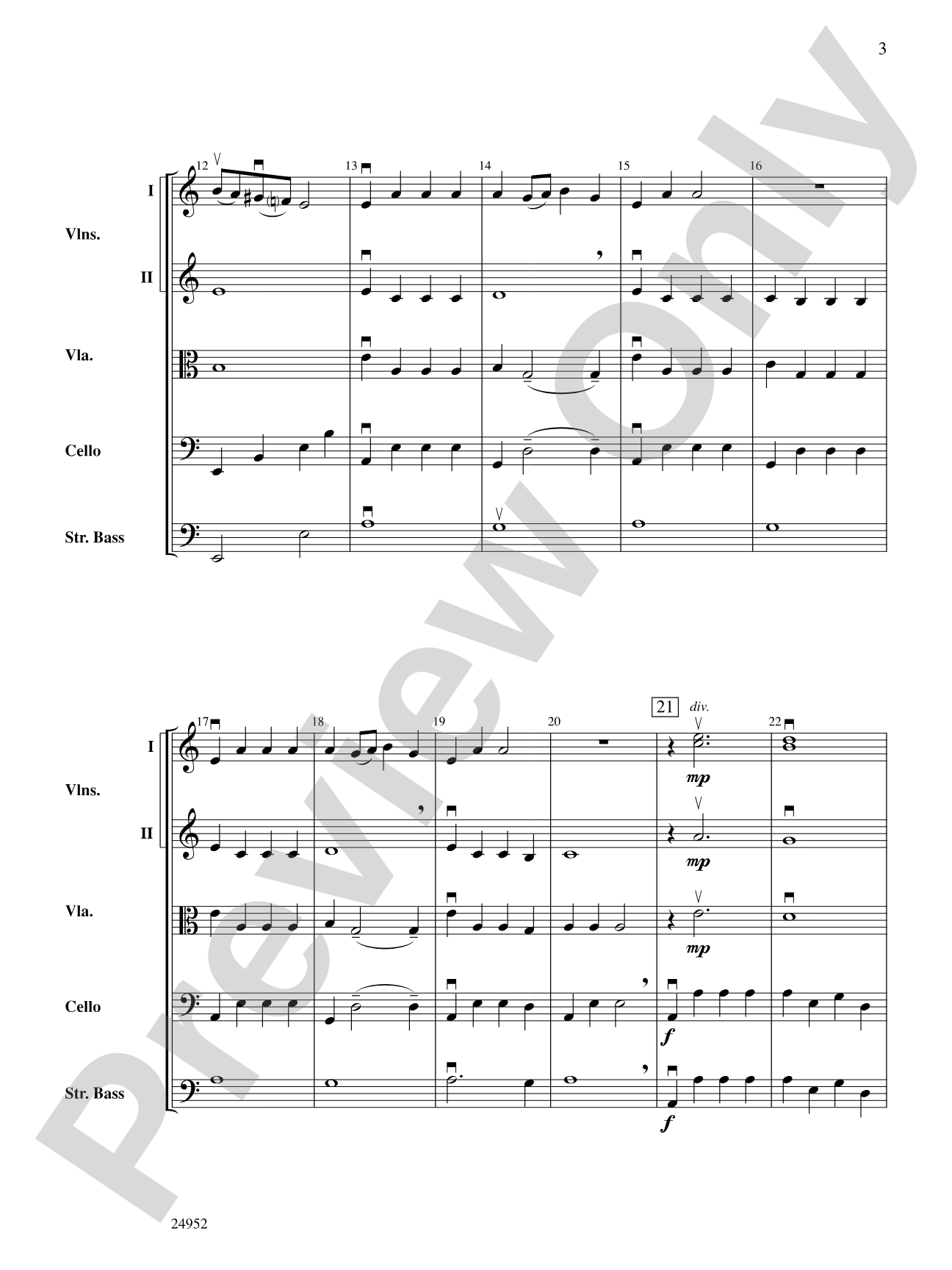 Indigo Mountain: String Orchestra Conductor Score & Parts
