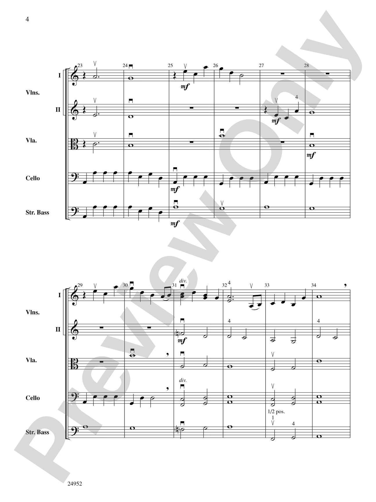 Indigo Mountain: String Orchestra Conductor Score & Parts