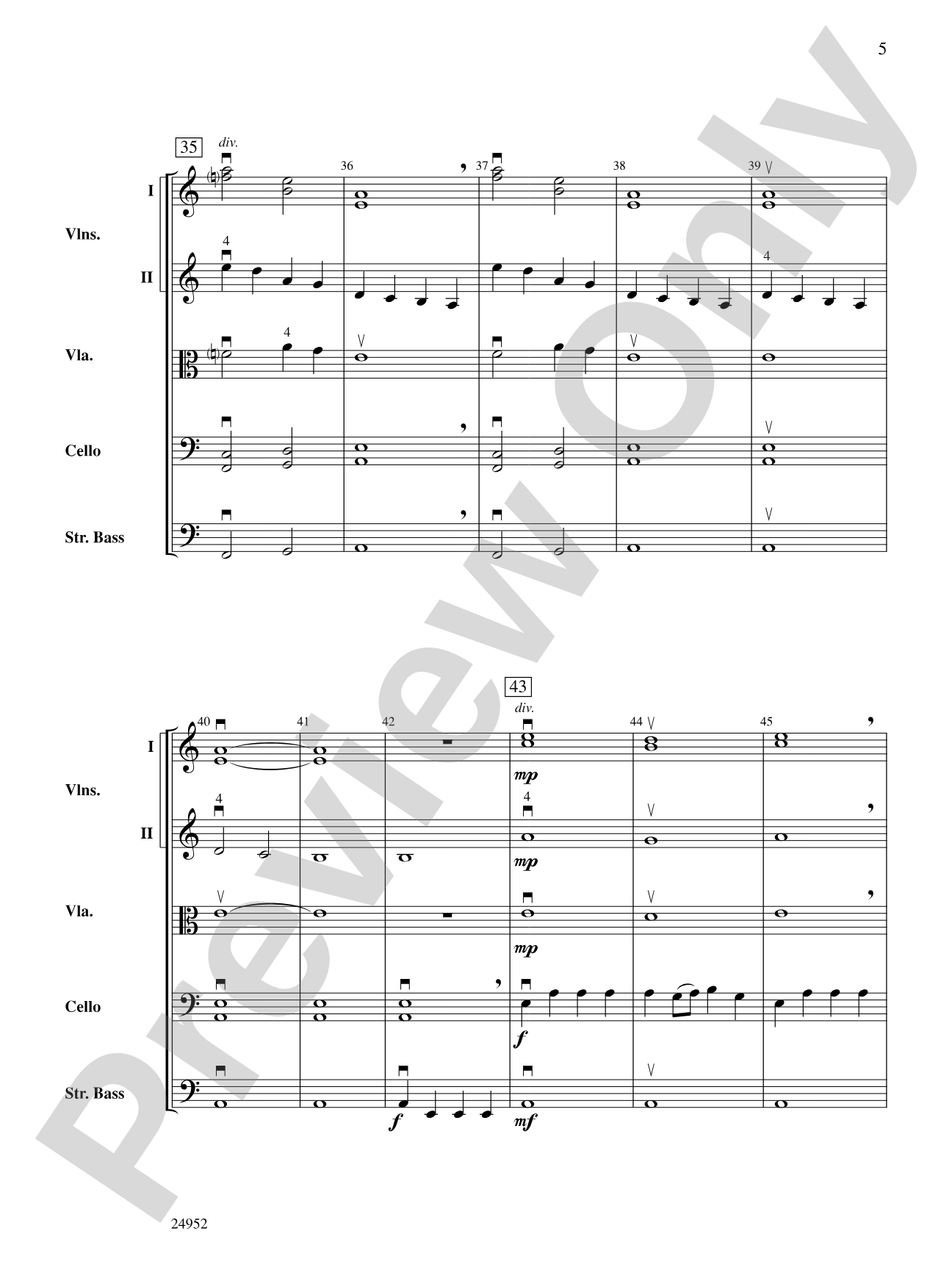 Indigo Mountain: String Orchestra Conductor Score & Parts