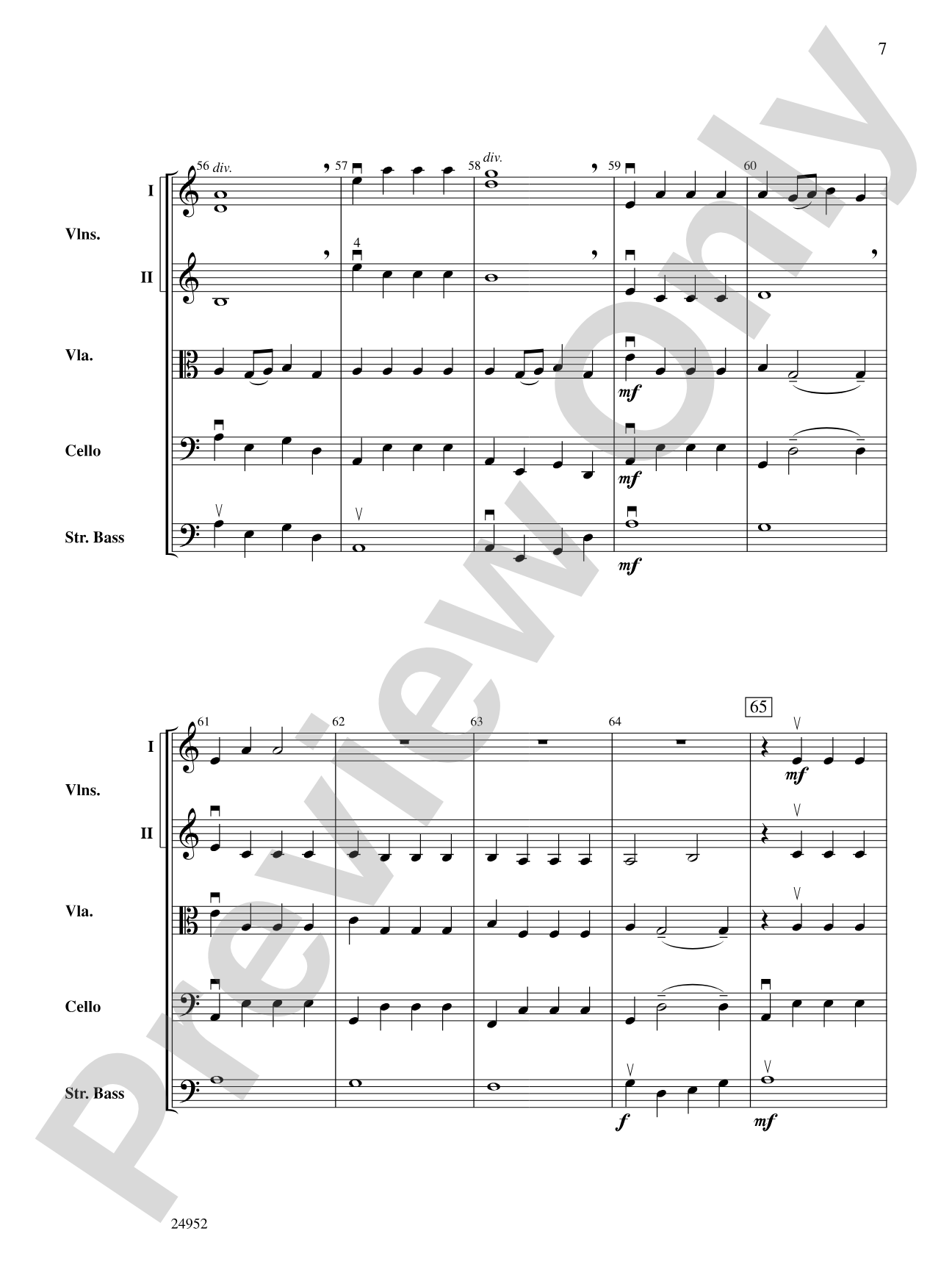 Indigo Mountain: String Orchestra Conductor Score & Parts