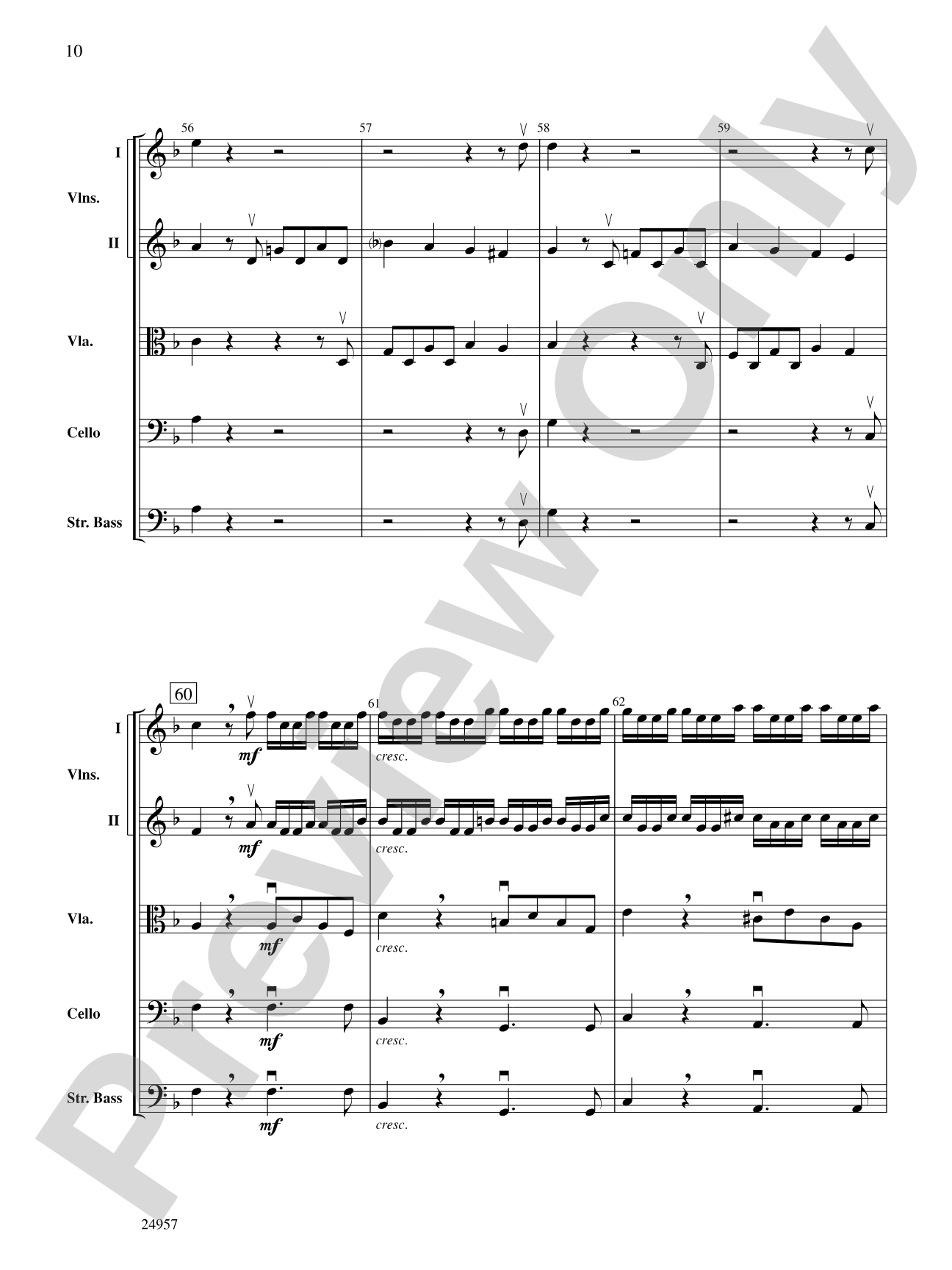 Concerto Albinoni: String Orchestra Conductor Score & Parts