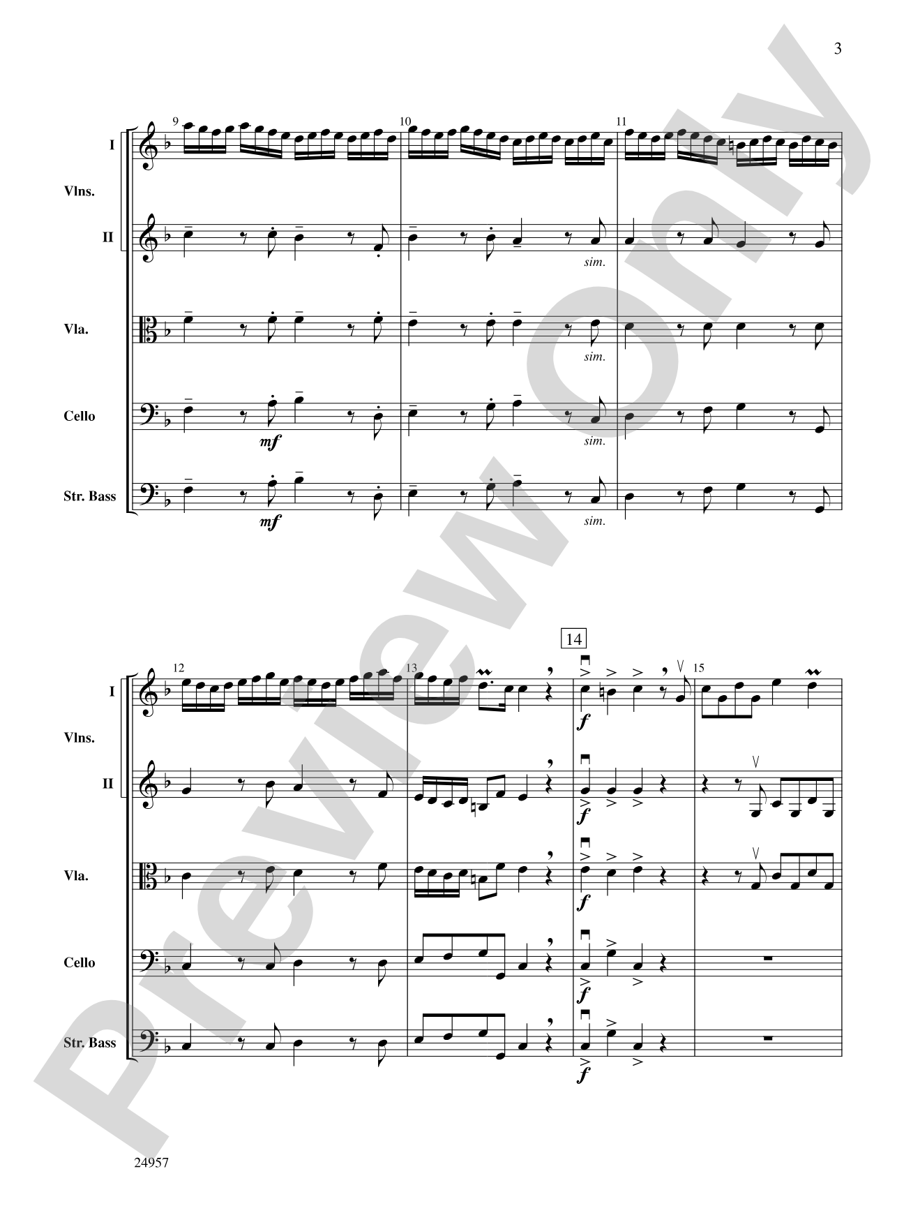 Concerto Albinoni: String Orchestra Conductor Score & Parts