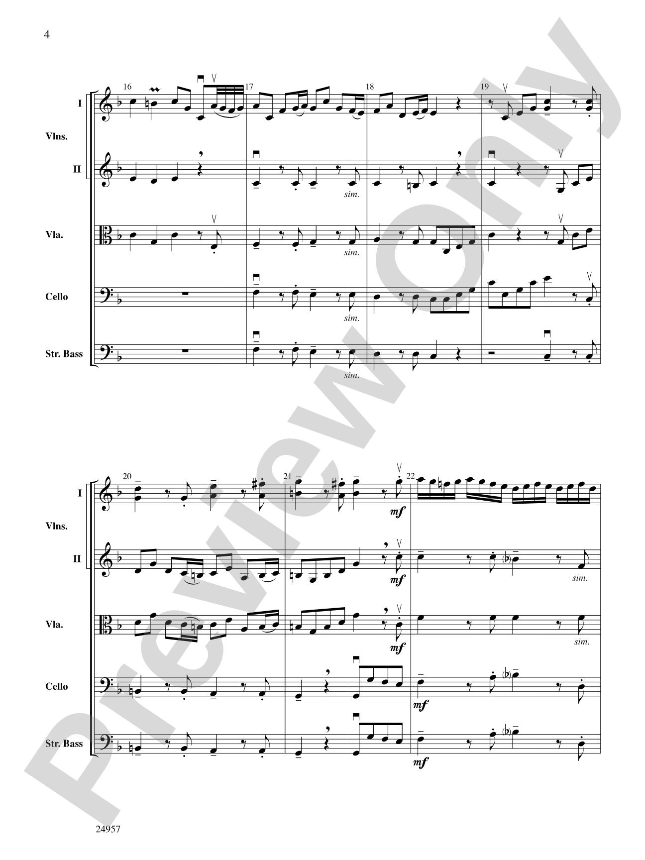 Concerto Albinoni: String Orchestra Conductor Score & Parts