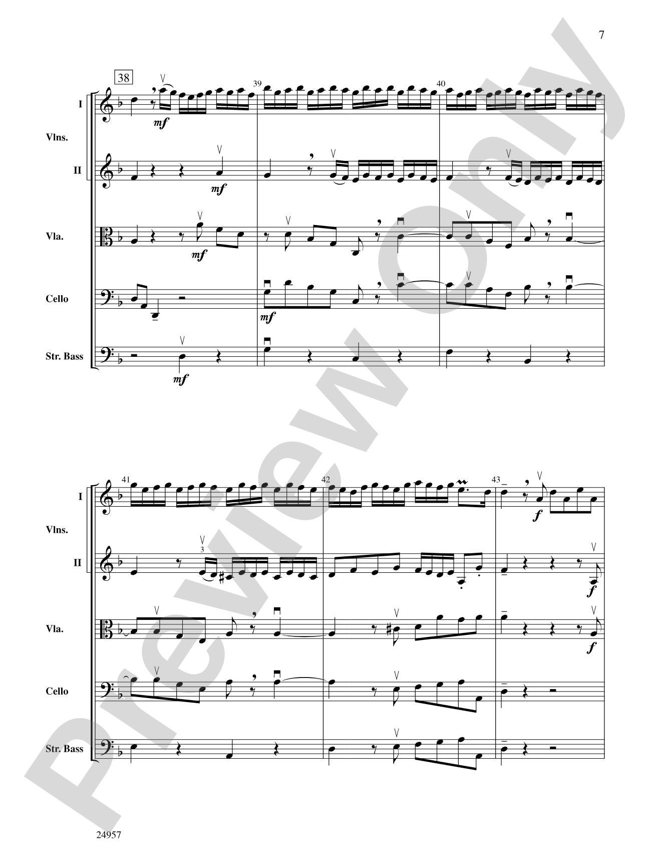 Concerto Albinoni: String Orchestra Conductor Score & Parts
