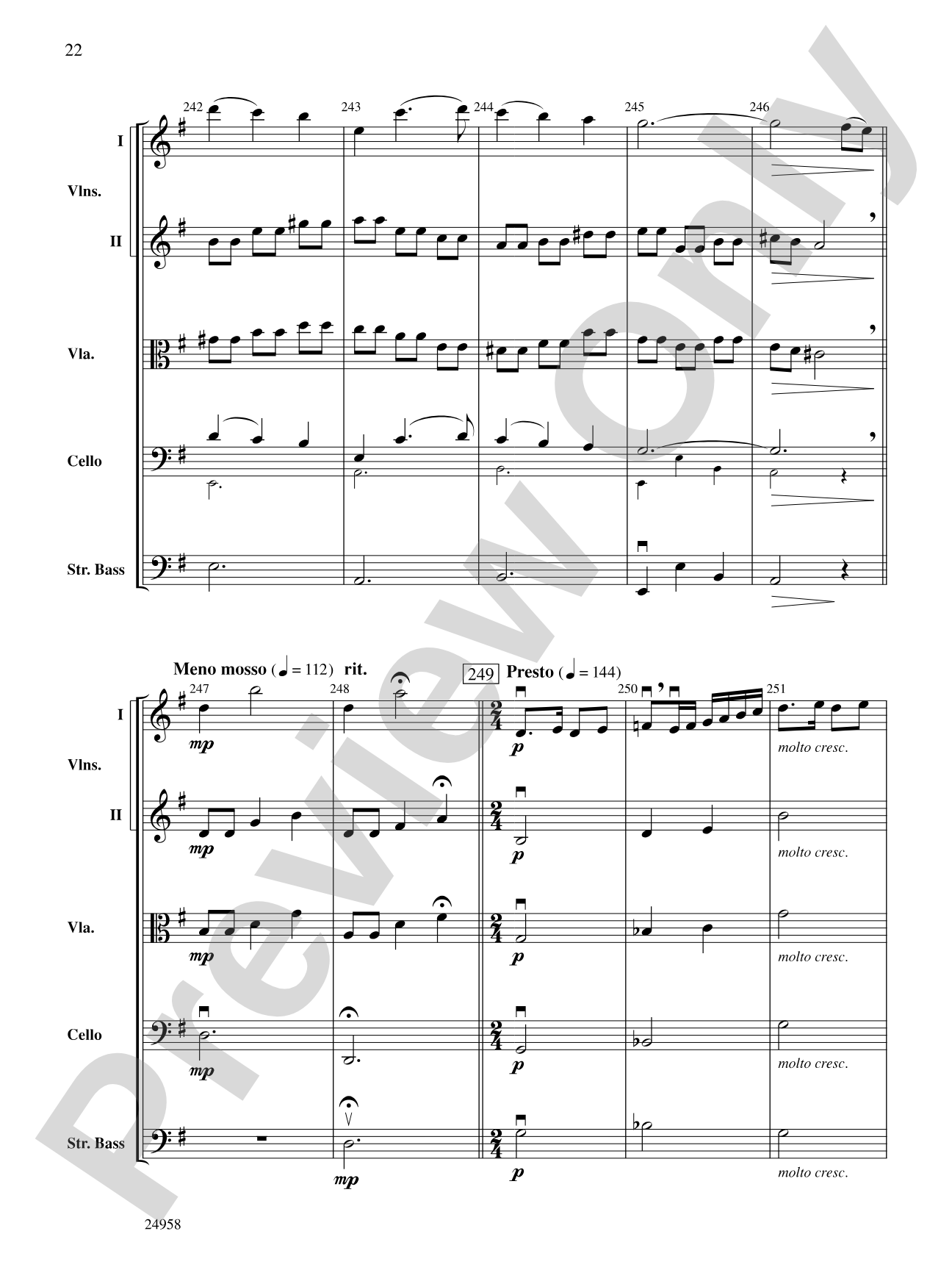 Dreams of a Midsummer Night: String Orchestra Conductor Score & Parts